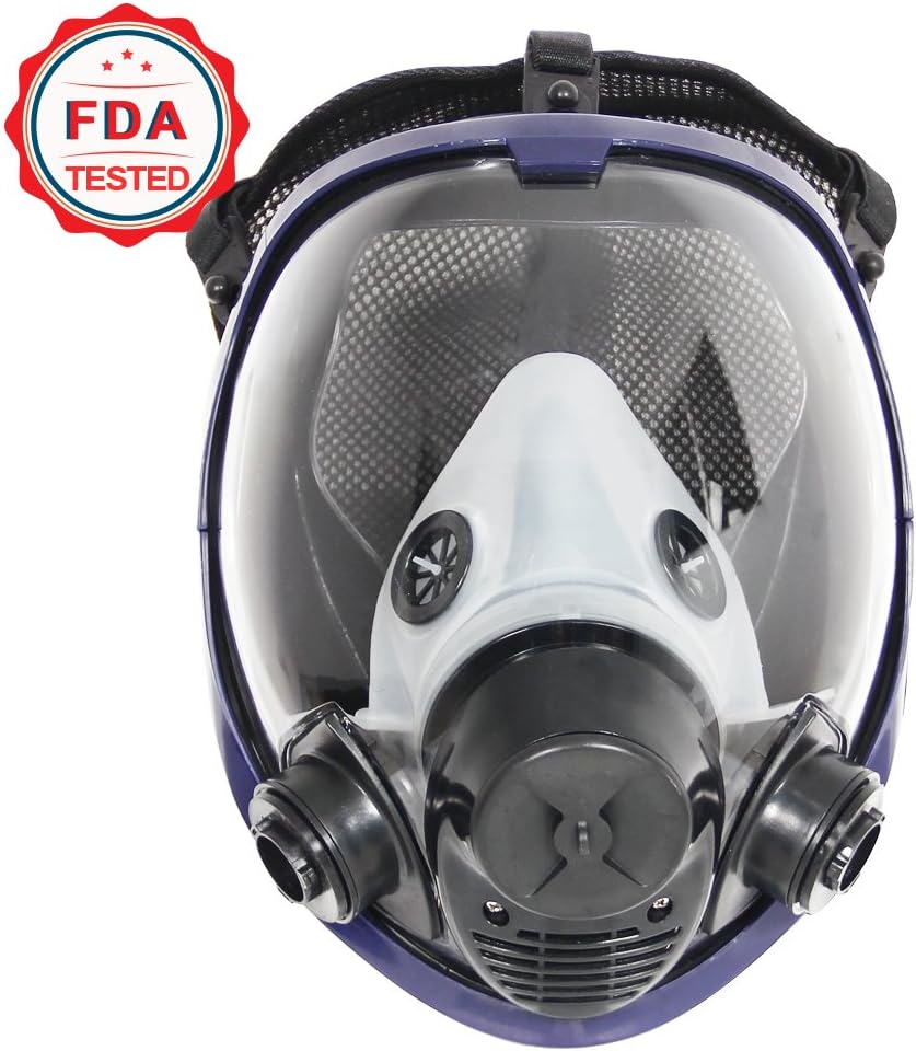 Masque à gaz intégral pour le visage - 2 en 1 - 6800 - En silicone 