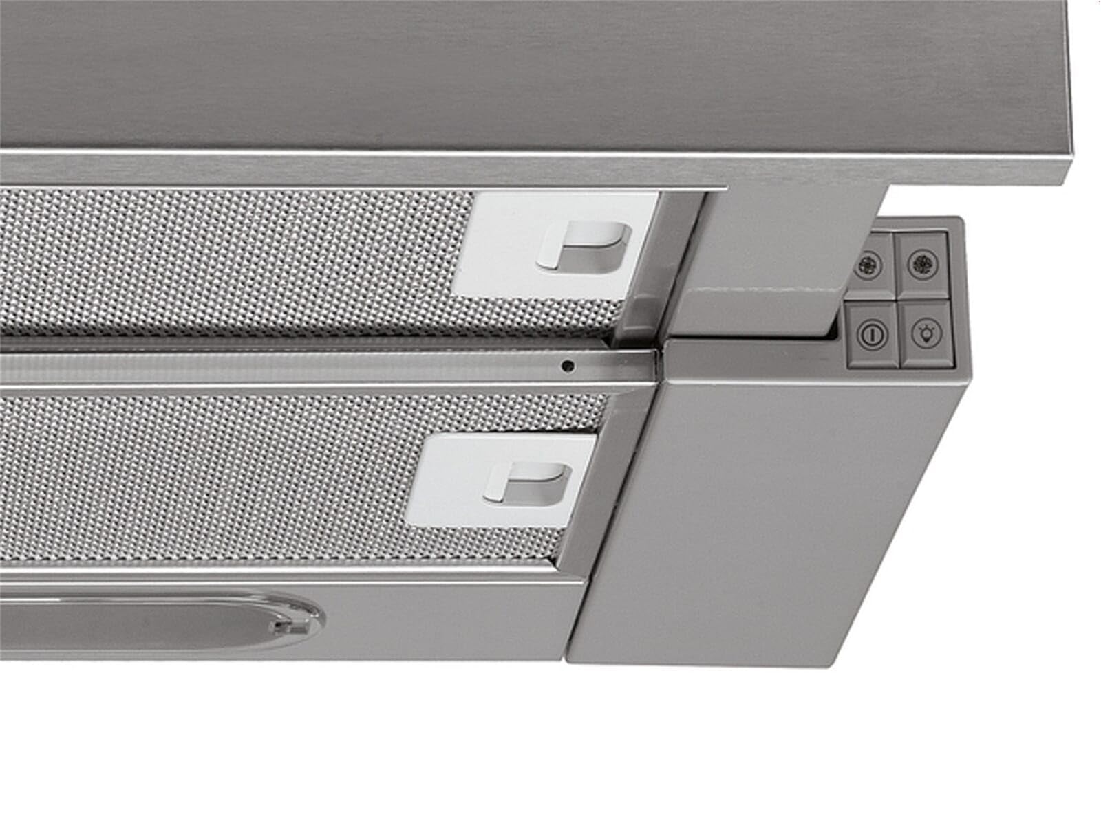 Privileg DGAH 55 AMX Flachschirm Dunstabzugshaube 60 cm Silbergrau