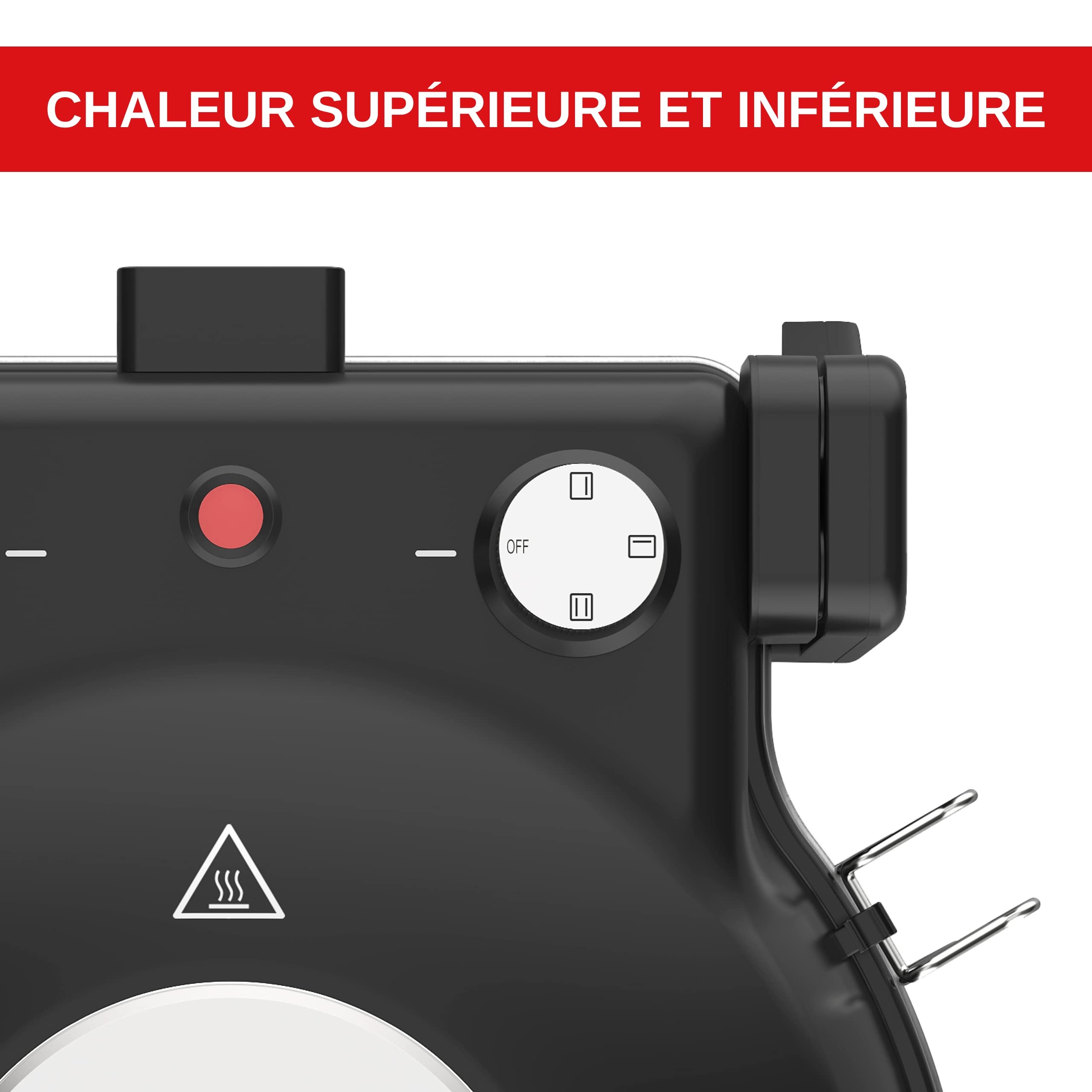 ERATEC Mini Four à Pizza Électrique PM-27: Appareil 400°C pour Pizza, Desserts et Plus Encore avec Pierres de Cuisson, Accessoires et Température Réglable - Un Véritable Goût de Four à Pierre!