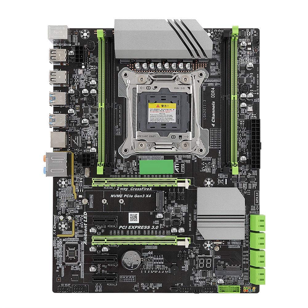 Płyta Główna Deskstop LGA2011-3 do X99 Chipsetu Płyta Główna Komputera DDR4-4 Pamięć DDR4 2133/2400/2800/32 GB, 8 Portów SATA2.0-1 Interfejs SSD M.2 z Kablem SATA (bateria