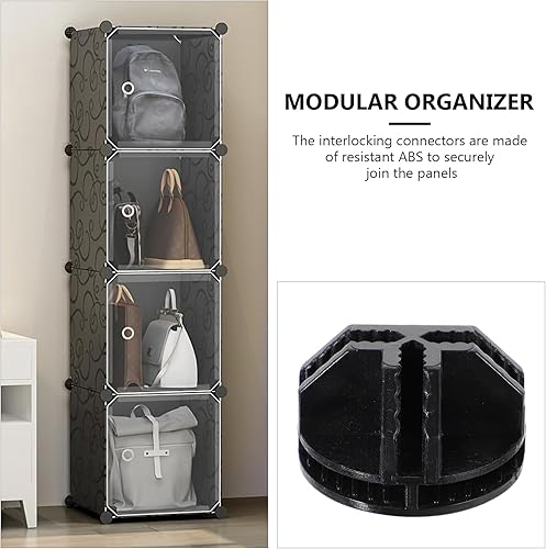 Miniatura 4 de DOITOOL 20 conectores de cubo de almacenamiento de alambre, conector de plástico, estantes de almacenamiento de cubos de alambre para organizador