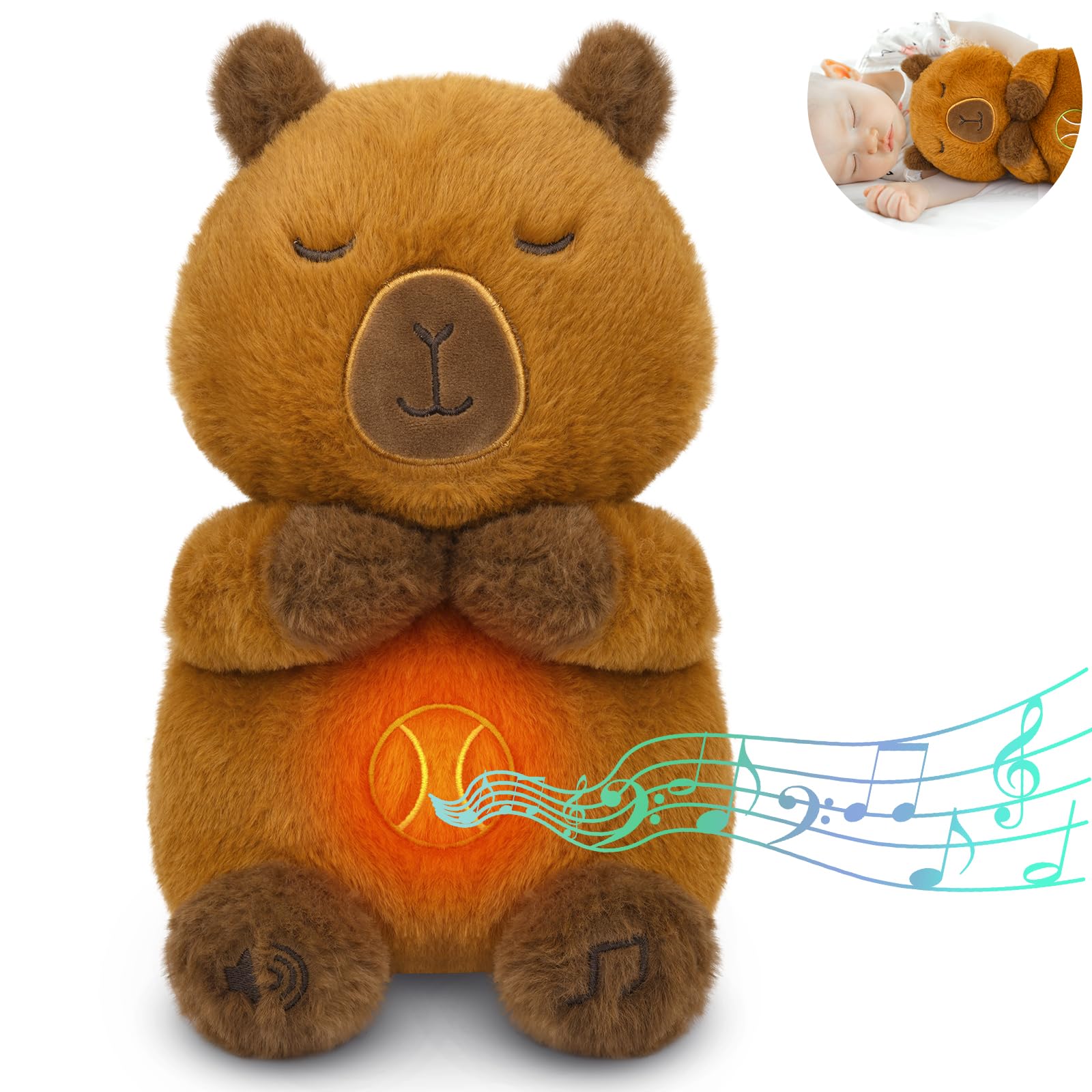 Amazon.com: Prewplam Breathing Stuffed Animal - Capybara Plush