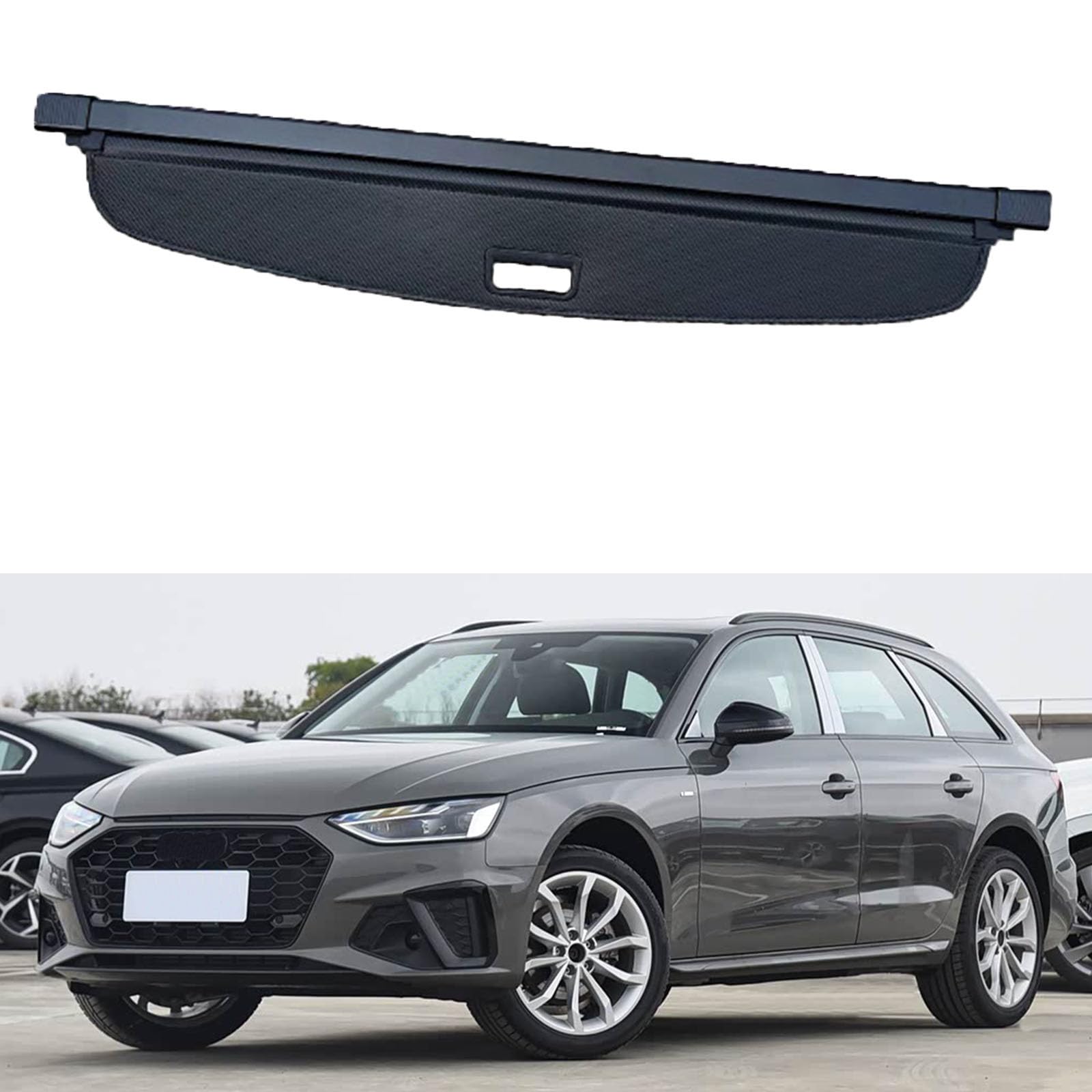 SXLGDW Car Retractable Rear Trunk Parcel Shelf,Compatible with Audi A4 Avant 2018+,Car parts