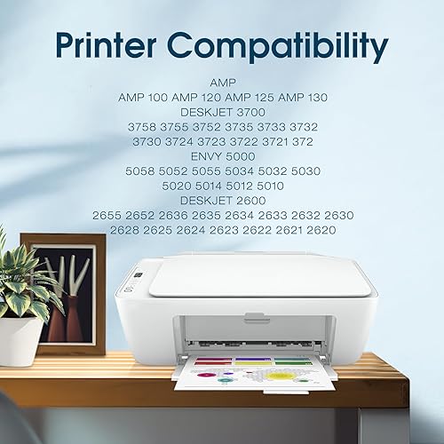 Miniatura 2 de Cartuchos de tinta 65XL Paquete combinado negrocolor compatible para HP Ink 65 hp65 65xl para HP DeskJet 3700 3720 3721 2220 2652 2655 Envy 5055