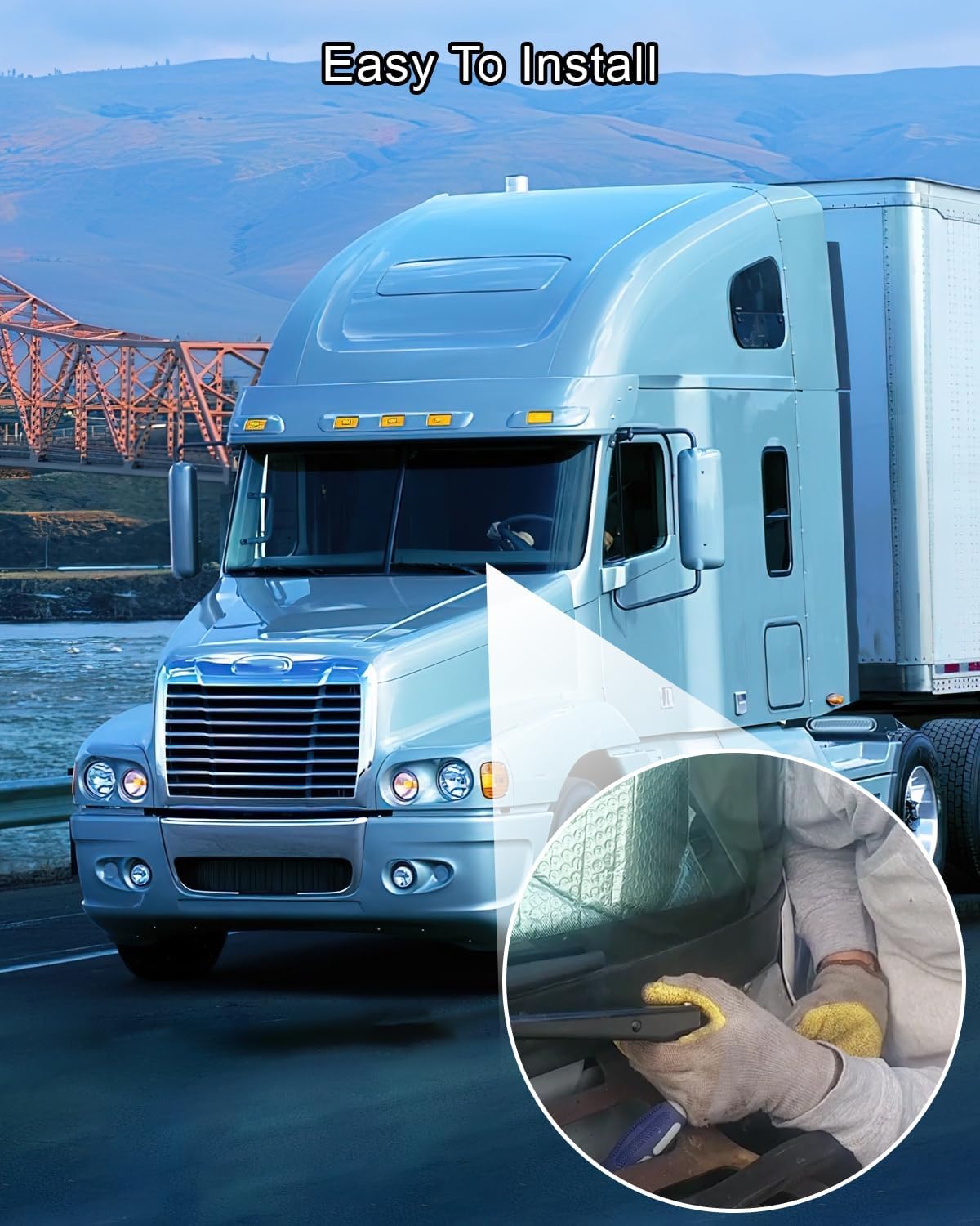 2 Pcs Windshield Wiper Arms Replace 602-5403 602-5404 Fit for Kenworth T600 T600A T660 T800 2006-2012, Wiper Arm for Front Right And Left Side