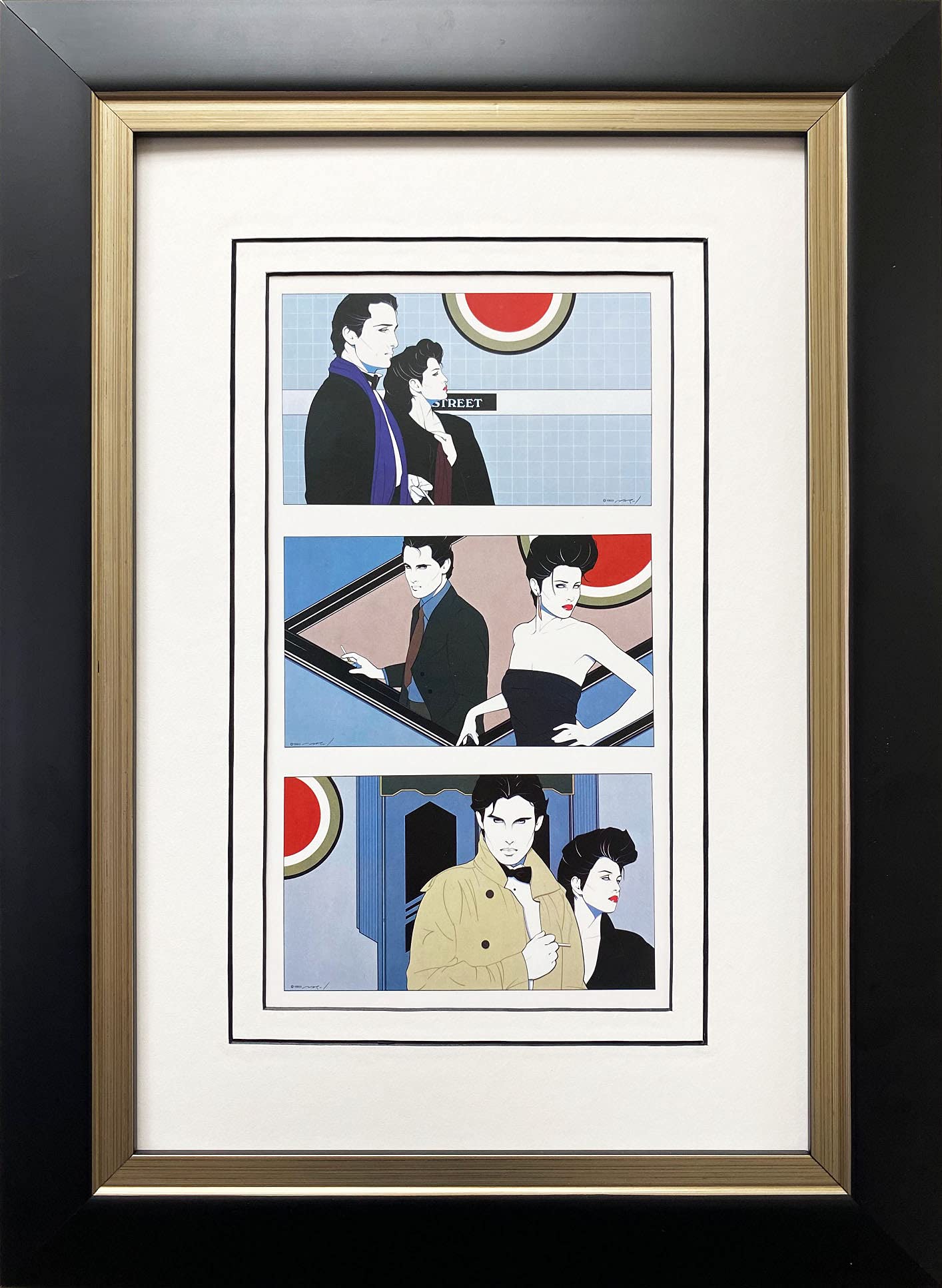 Amazon.com: Gallerygems Patrick Nagel Untitled #79 - Lucky Strike
