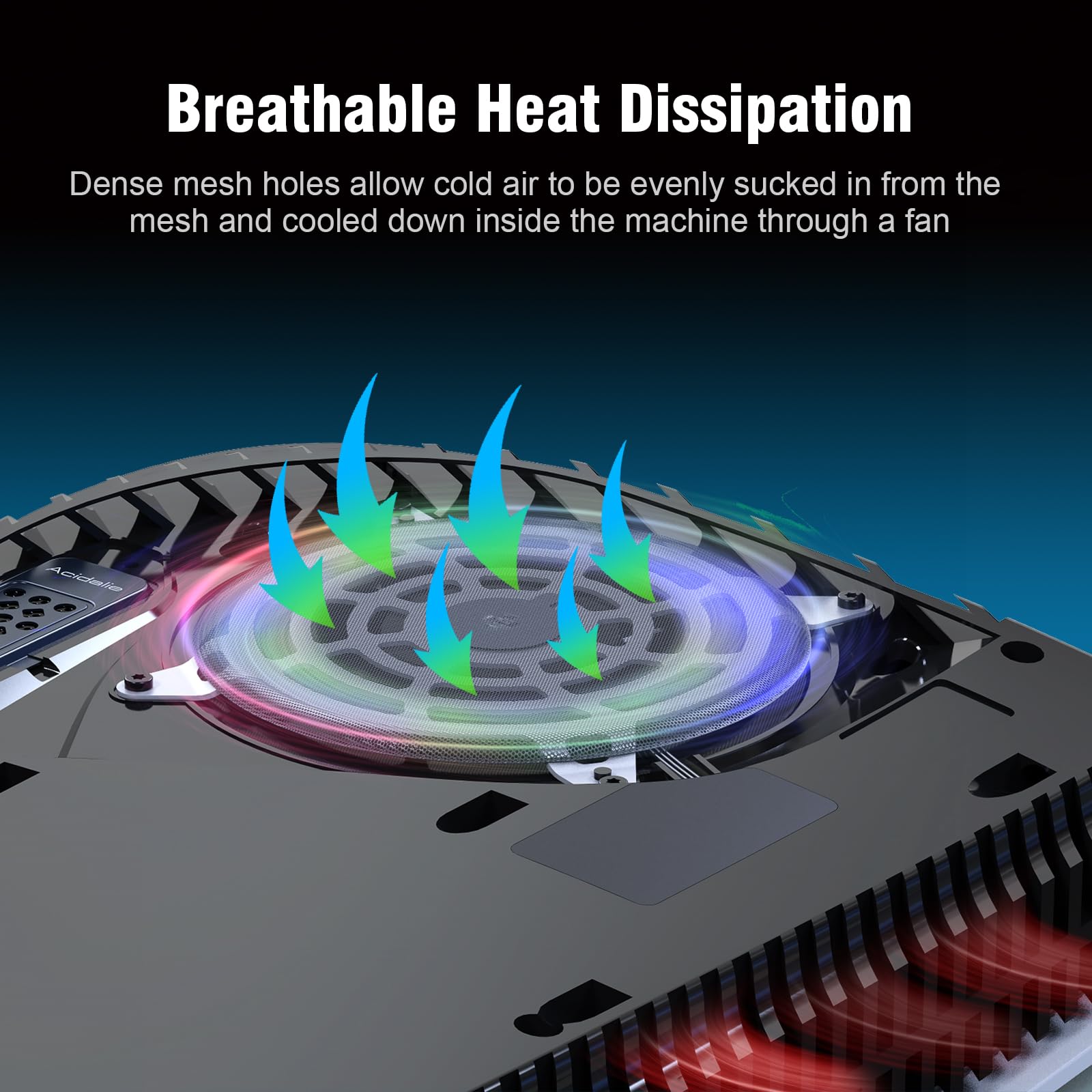 ACIDALIE PS5 fan dust filter-with 4PCS breathable ventilation dust filter- Comes with T8 screwdriver tool