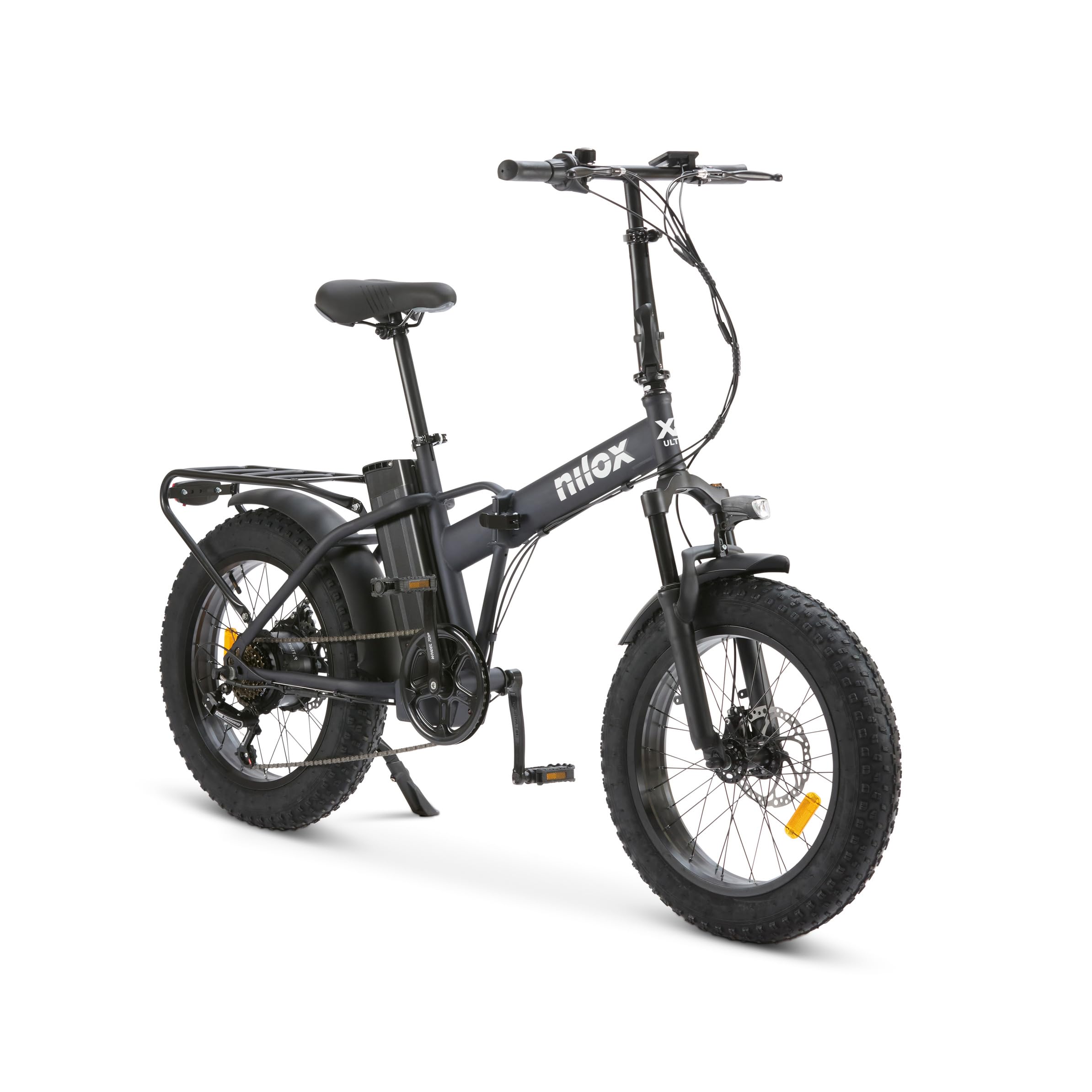 Nilox, Ebike X8, Bici Elettrica, Fino a 70 km di Autonomia, Fino a 25 km/h, Motore 36V/250W