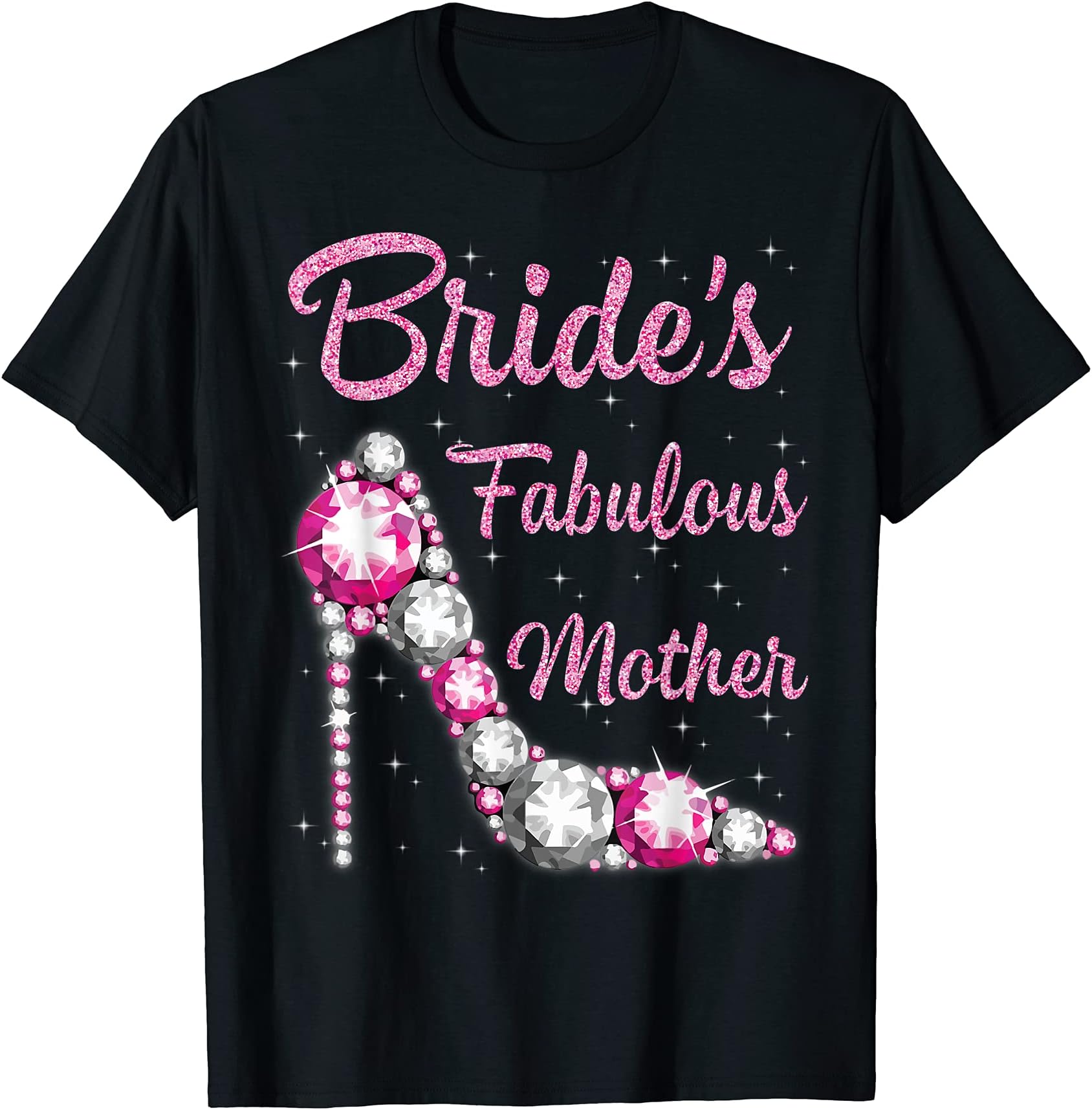 T1Tee Happy Marry Wedding Party Family T-shirtBride's Fabulous Mother Happy Wedding Marry Vintage Shirt T-ShirtOEKO-TEX STANDARD 100