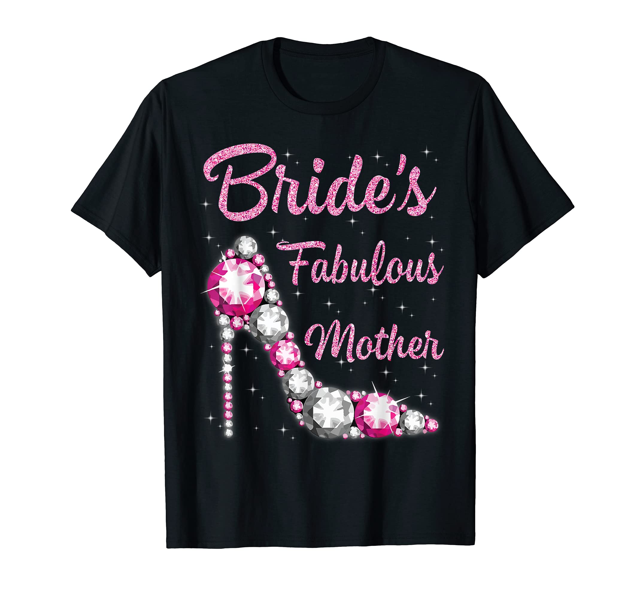 T1Tee Happy Marry Wedding Party Family T-shirtBride's Fabulous Mother Happy Wedding Marry Vintage Shirt T-ShirtOEKO-TEX STANDARD 100