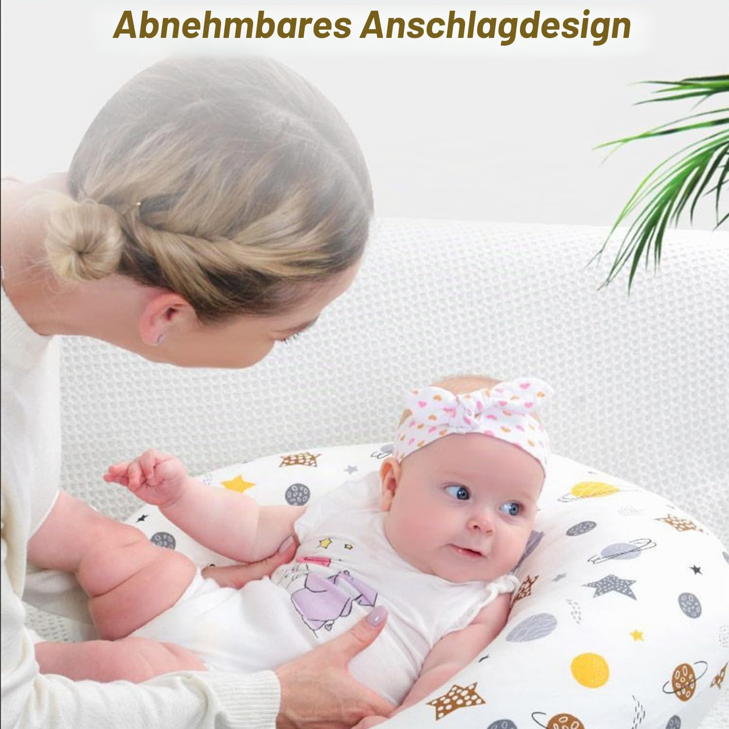 Stillkissen klein,Nursing Pillow,Memory Foam Stillkissen, Abnehmbarer Kissenbezug, ergonomisches Design, für alle geeignet (3 Stück)