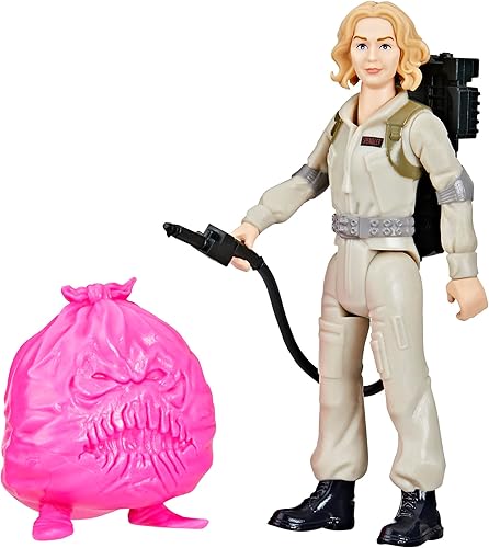 Miniatura 10 de Ghostbusters Fright Features Trevor Spengler Figura de acción con Ecto-Stretch Tech Slimer Ghost Toy Accessory, juguetes para niños a partir de 4