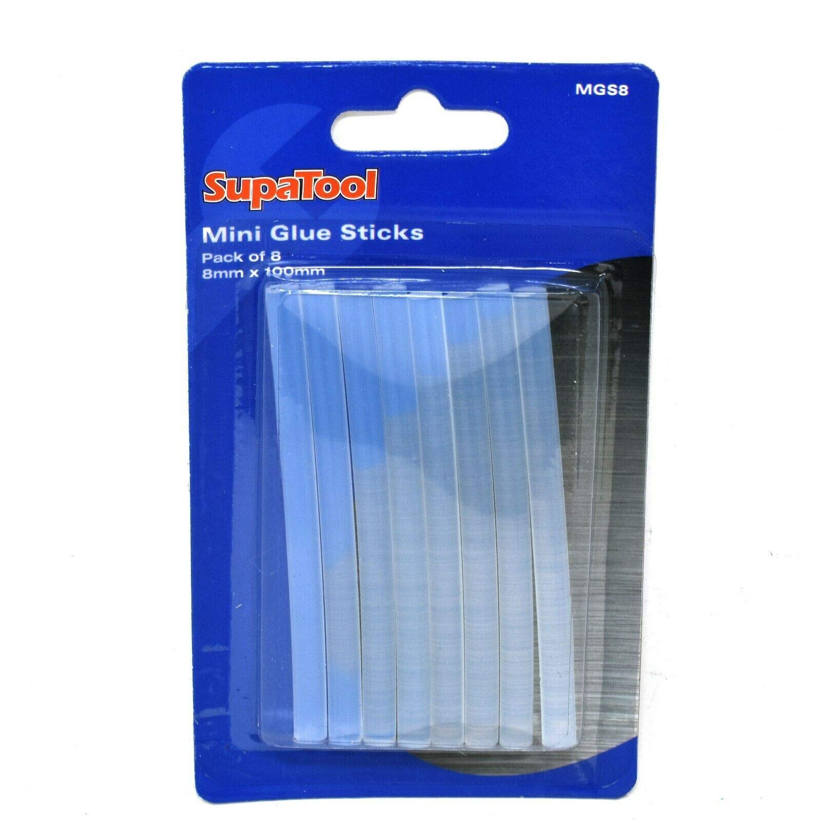 Mini Sticks for Glue Guns - 8 Piece Hot Melt 8mm x 100mm - Adhesive Craft Hobby