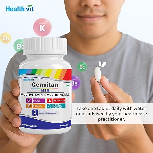 Miniatura 6 de Cenvitan Hombres Multivitaminas y Multiminerales Tabletas - 60 Tabletas