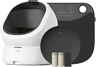 Luma Automatic Cat Litter Box AI Waste Analysis, Open-Top Self Cleaning Litter Box, in-App Usage Tracking Multi-Cat Recognition, Triple Safety Protection Odor Control+Accessory Kit
