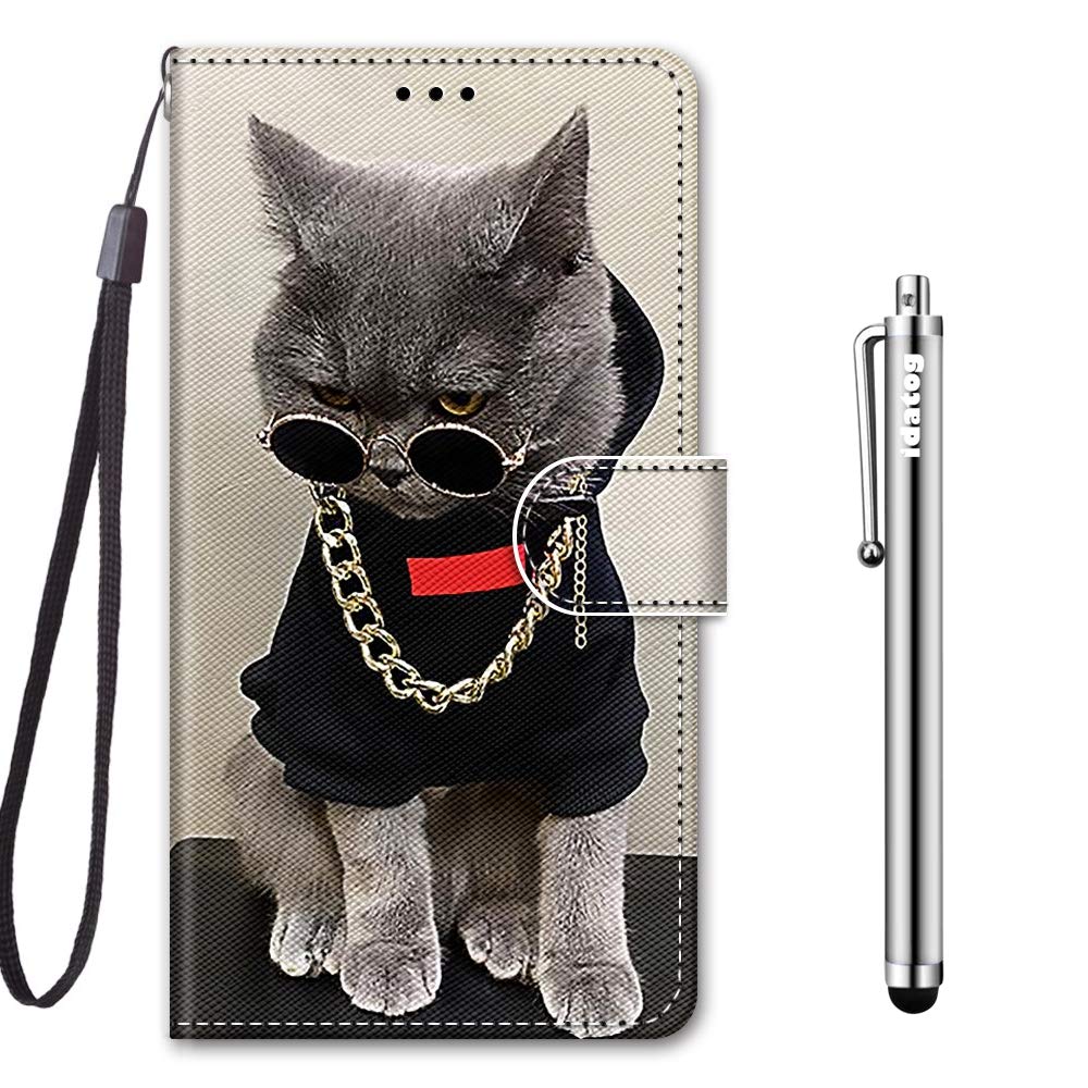 Mo-Somnus Cover per Huawei Honor 7X, Custodia in PU Pelle Magnetica Libro Flip Caso Antiurto Portafoglio [Supporto Stand] con Porta Carte e Cinturino