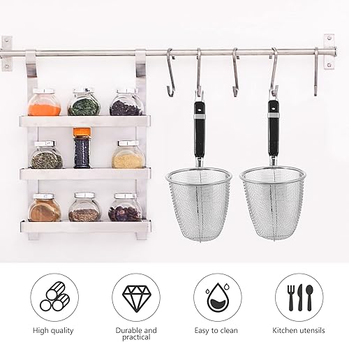 Miniatura 7 de Spaghetti Noodles Mesh Strainer Noodle Colander Pasta Basket Spaghetti Strainer Spoon for Pasta Cooking Kitchen Gadget Chopsticks Cestas