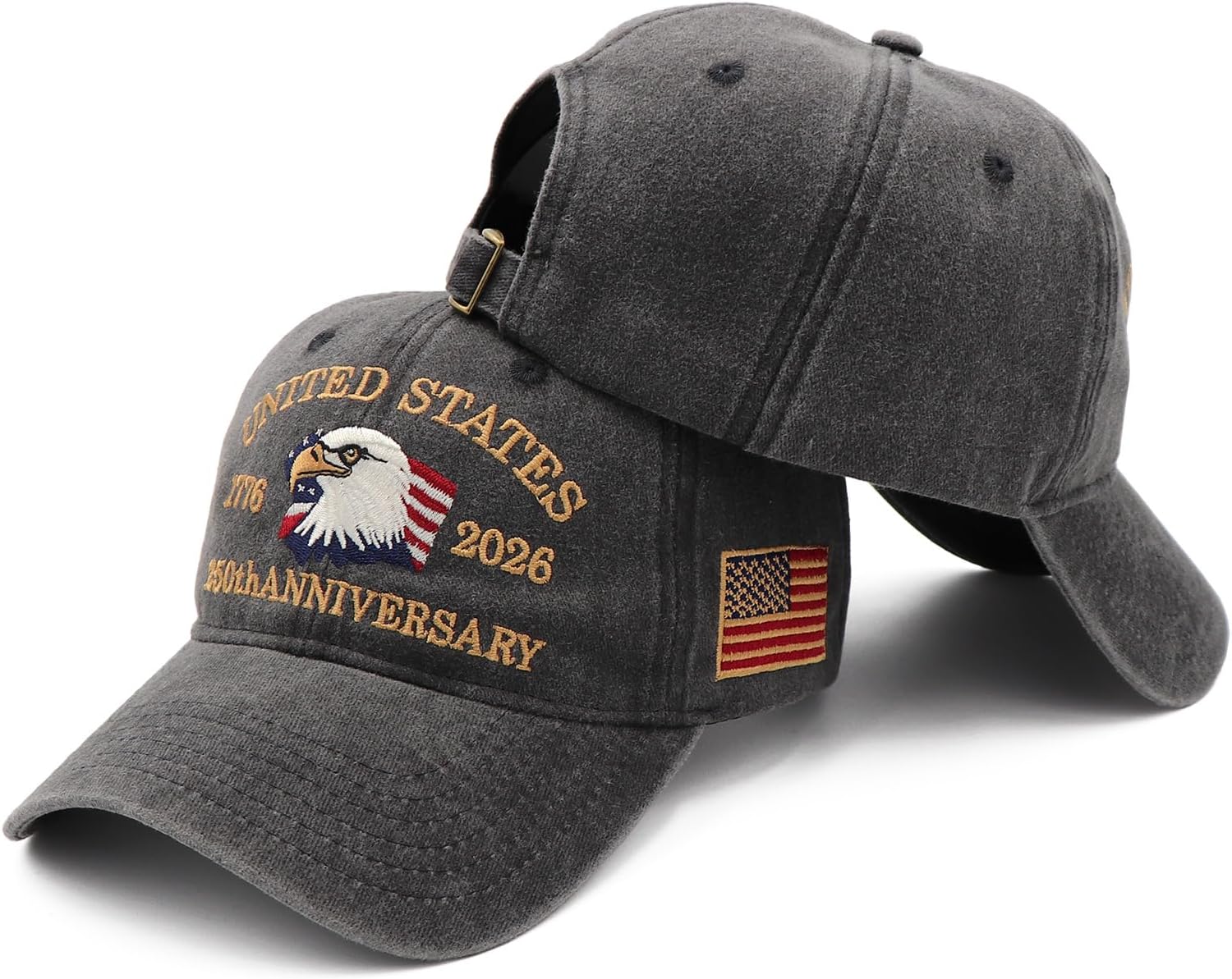 250th Anniversary USA Hat United States 250 Year Anniversary Hat Eagle Patriotic Adjustable Baseball Caps - Image 7