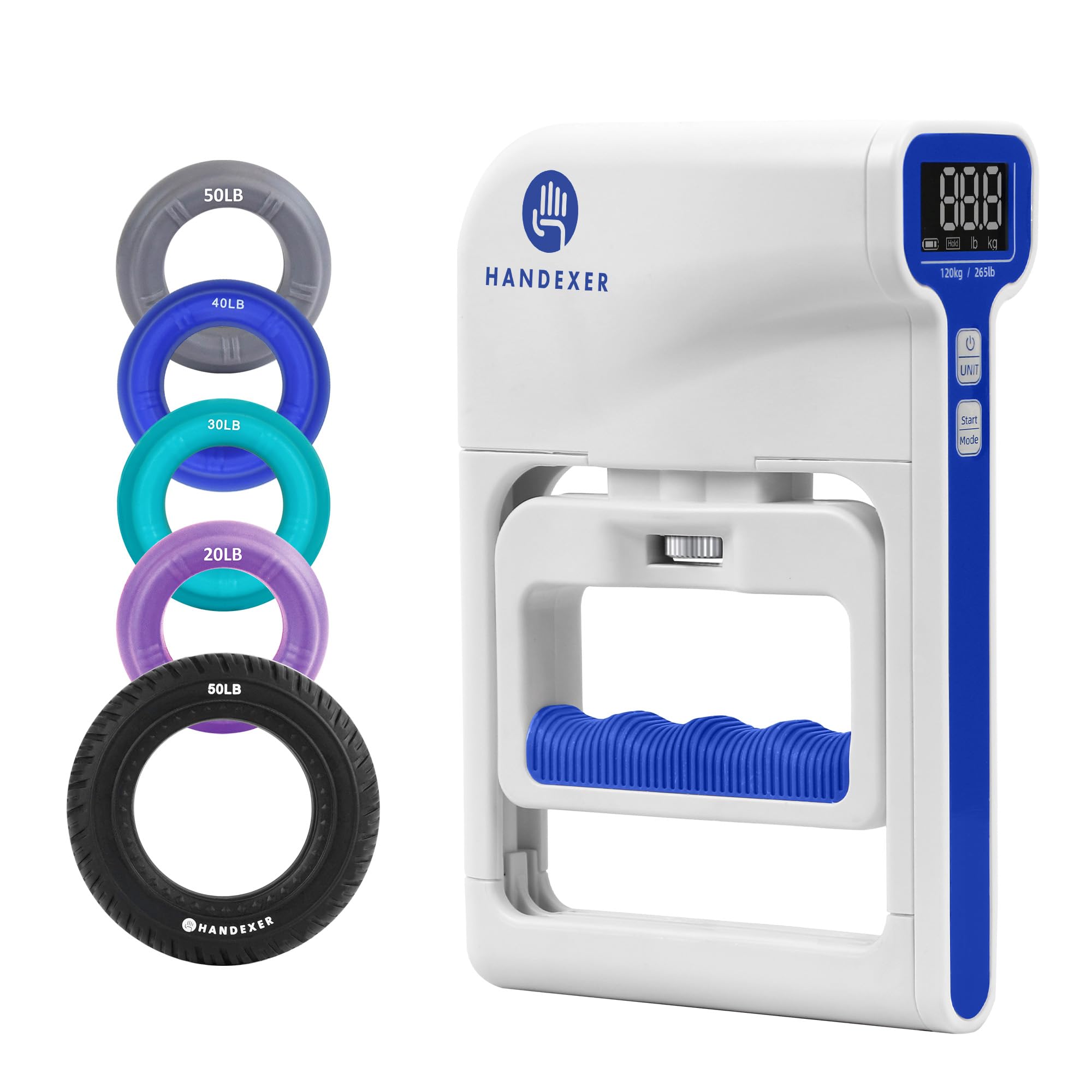 Dinamómetro Digital de Mano, Medidor de Fuerza de Agarre y Fortalecedor Manual para Entrenamiento y Fisioterapia, Ejercitador para Deportistas, Escalada, Guitarristas, Uso en Casa y Gimnasio