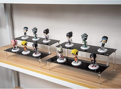 Miniatura 19 de BYCY Soporte de exhibición acrílico transparente de 3 niveles para cupcakes, estante organizador de colección, soporte para postres, elevador