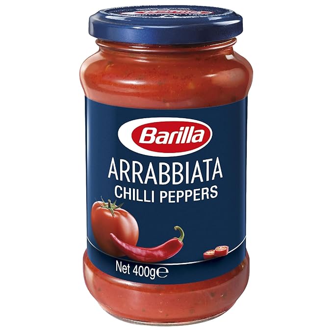 Pasta Sauce - Arrabbiata with Chilli Peppers 400 gm - Italy | Non - GMO Project Verified | Vegan | Gluten free | No added Colour or Presevatives