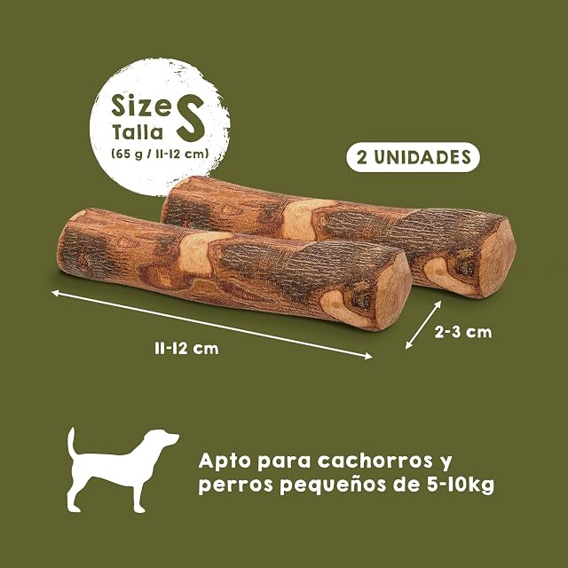 Foto 3 de 7 de Mordedor Natural de Madera de Olivo Perro Pequeños Hueso Premio Natural 2S