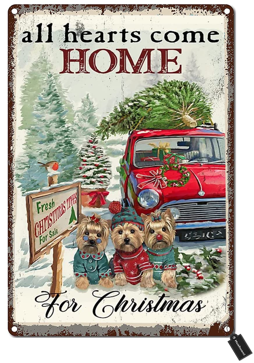 Christmas Tin Sign Hot Coco Tin Signs New Year Easter Wall Decoration Bar Pub Family Cafe Signs Gifts for Friends 8x12 Inch