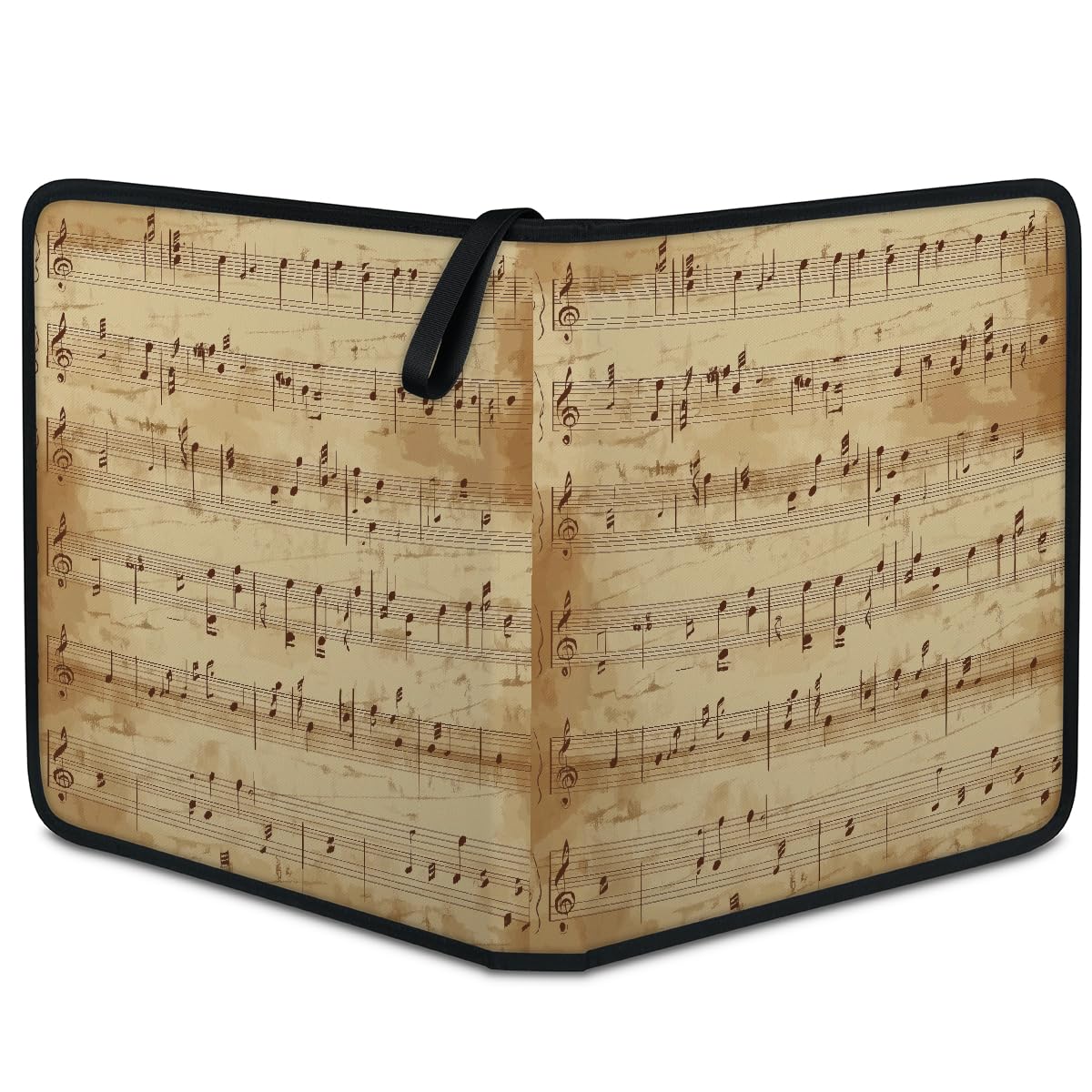 Mexpekil Raccoglitore di carte vintage per spartiti musicali, 9 tasche con 50 pagine a caricamento laterale, cartella per raccolta di carte per 900 carte, album per carte collezionabili con cerniera