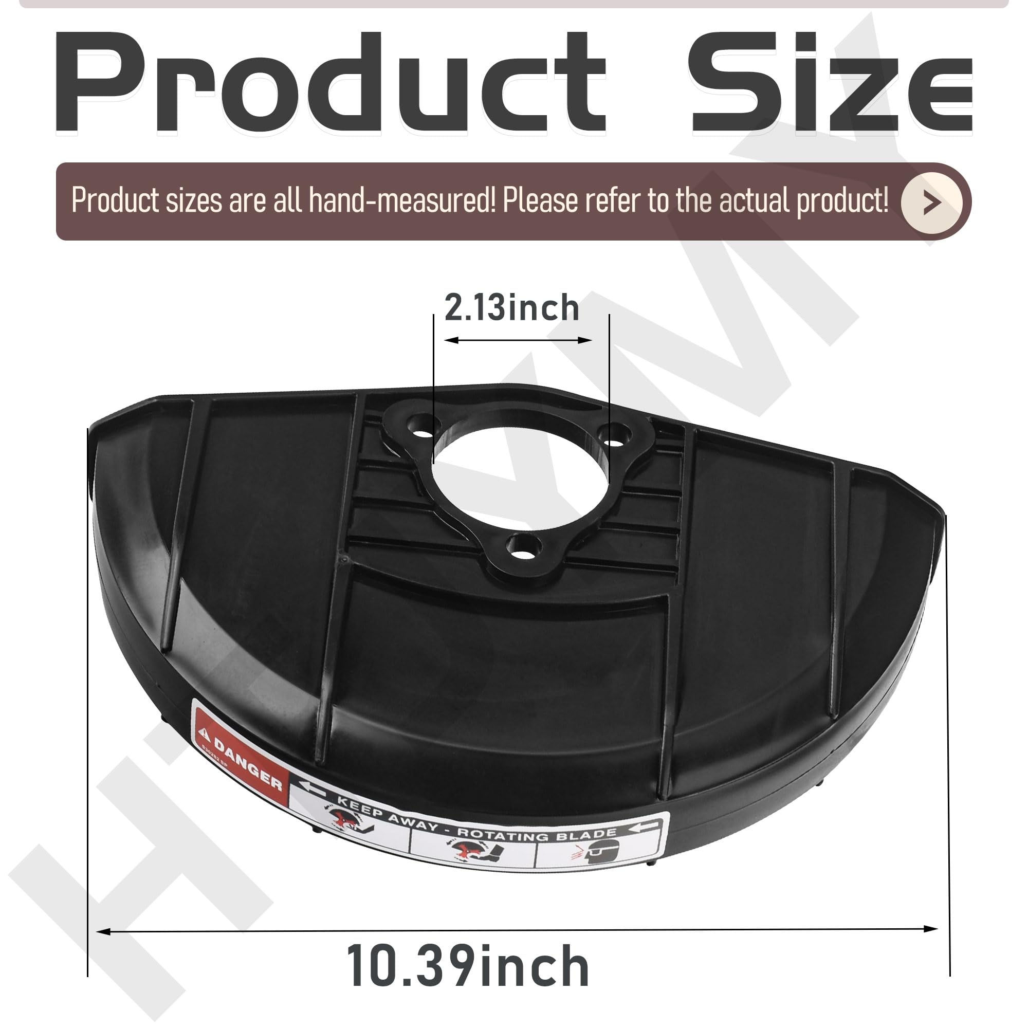 731P05064 Protector de cuchilla de bordeadora con etiqueta compatible con Cub Cadet 25B-552J710, LE 100, LE100, LE100 CC Edger Trencher, reemplaza: 753-05547, 731-05064