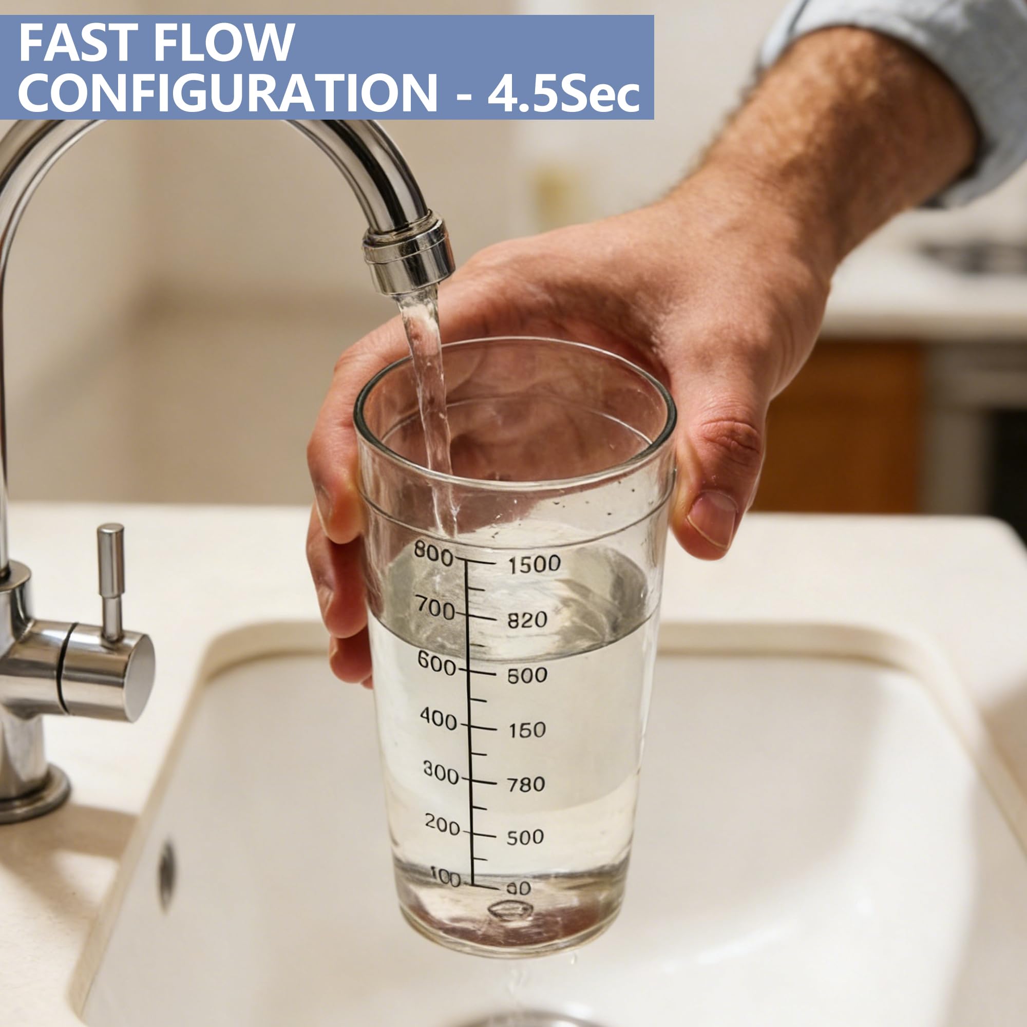 MAFC-ERP-L Artesian - Sistema de filtro de agua de ósmosis inversa para debajo del fregadero, purificador de agua potable RO de 7 etapas, alto flujo, mejora mineral, fácil instalación