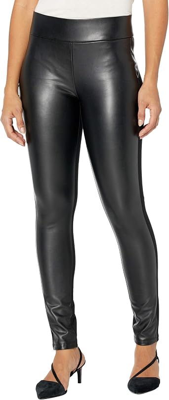 NYDJ Ponte/Faux Leather Leggings 