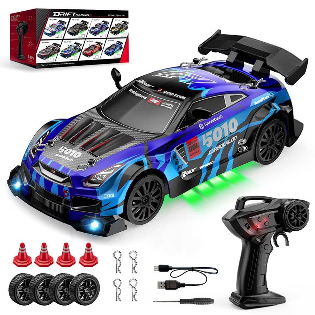 Amazon.co.jp: ikazeRyuaa ミニラジコン ドリフトカー 1/24スケール