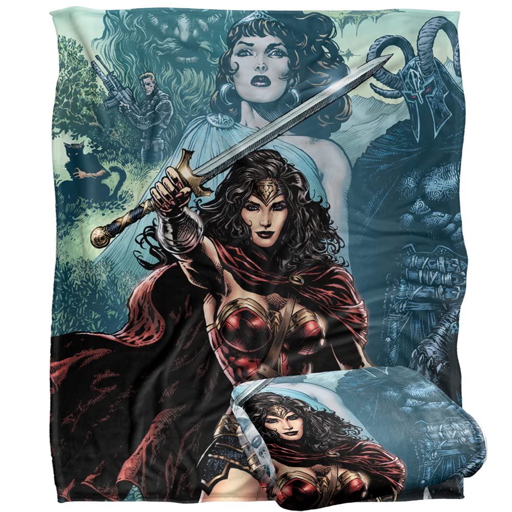 WONDER WOMAN Sword in Hand Silky Touch Super Soft Throw Blanket 152 x 127 cm