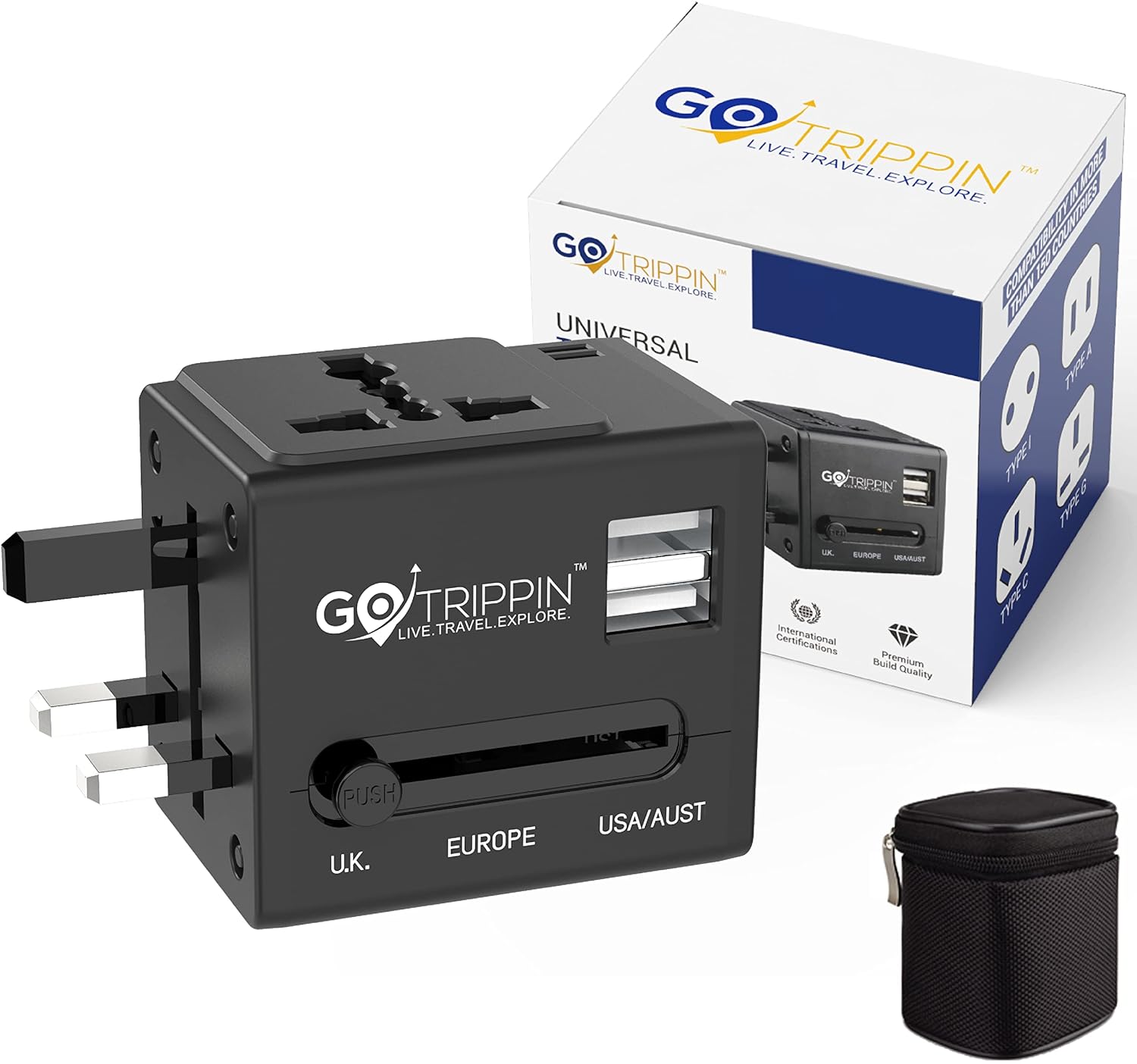 GoTrippin Universal Travel Adapter
