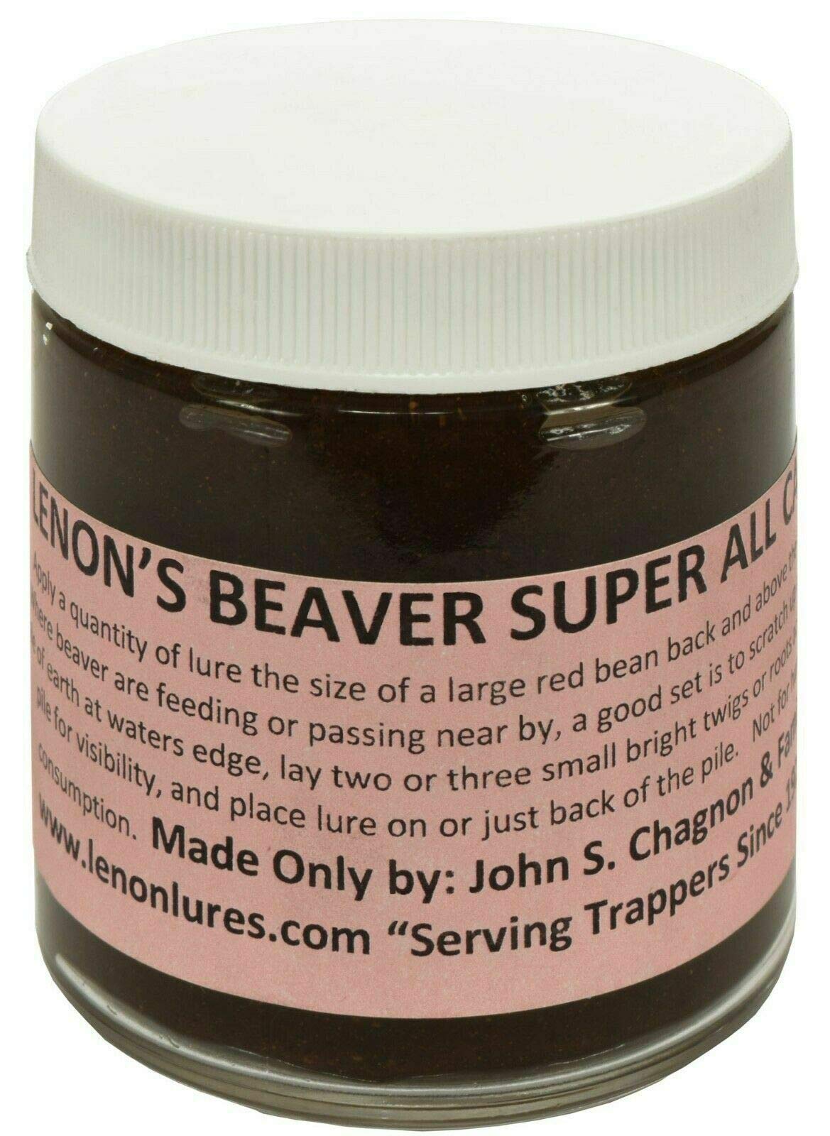Lenon's Beaver Super All Call Lure 8 oz. Jar Long Liner Trapper's Special