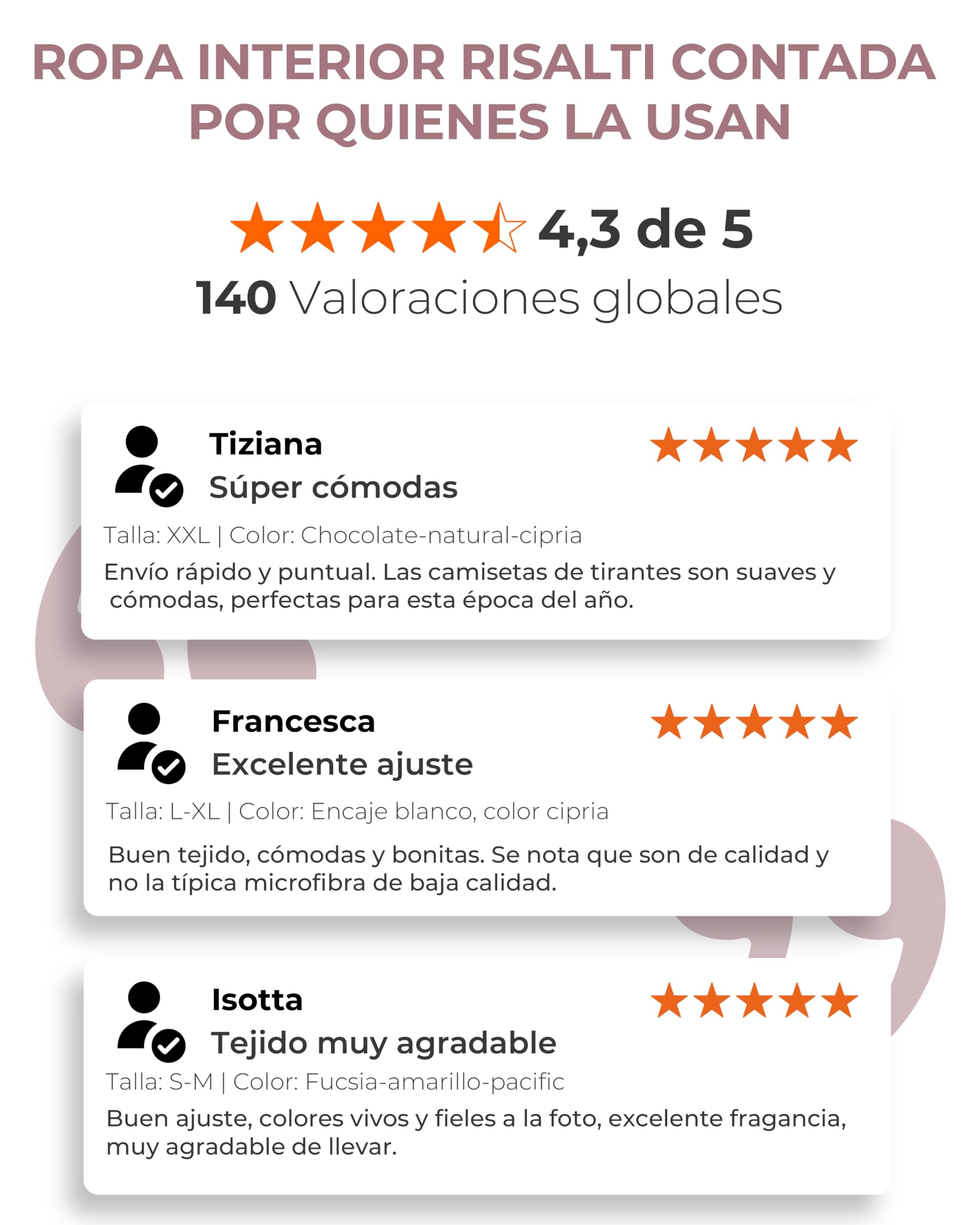 Risalti Camiseta Tirantes Mujer Hombro Ancho de Microfibra 3 Pzs - Camiseta Mujer Sin Manga Elegante, Top más Suave Que el Algodon, Camisetas Sin Costura y Etiquetas - Made in Italy