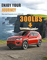 Vista 3 de KINGGERI Barras Transversales de Techo de 260lbs Compatibles con Jeep Compass 2018-2025, Rieles de Techo de Aluminio de Alta Resistencia, Barras