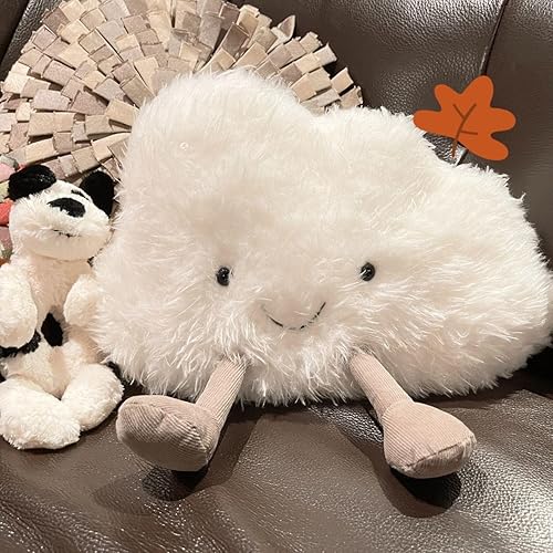 Miniatura 4 de WeightedPlush Peluche de nube con forma de nube, almohada de peluche divertida con forma de nube, peluche suave para regalos de cumpleaños de niños