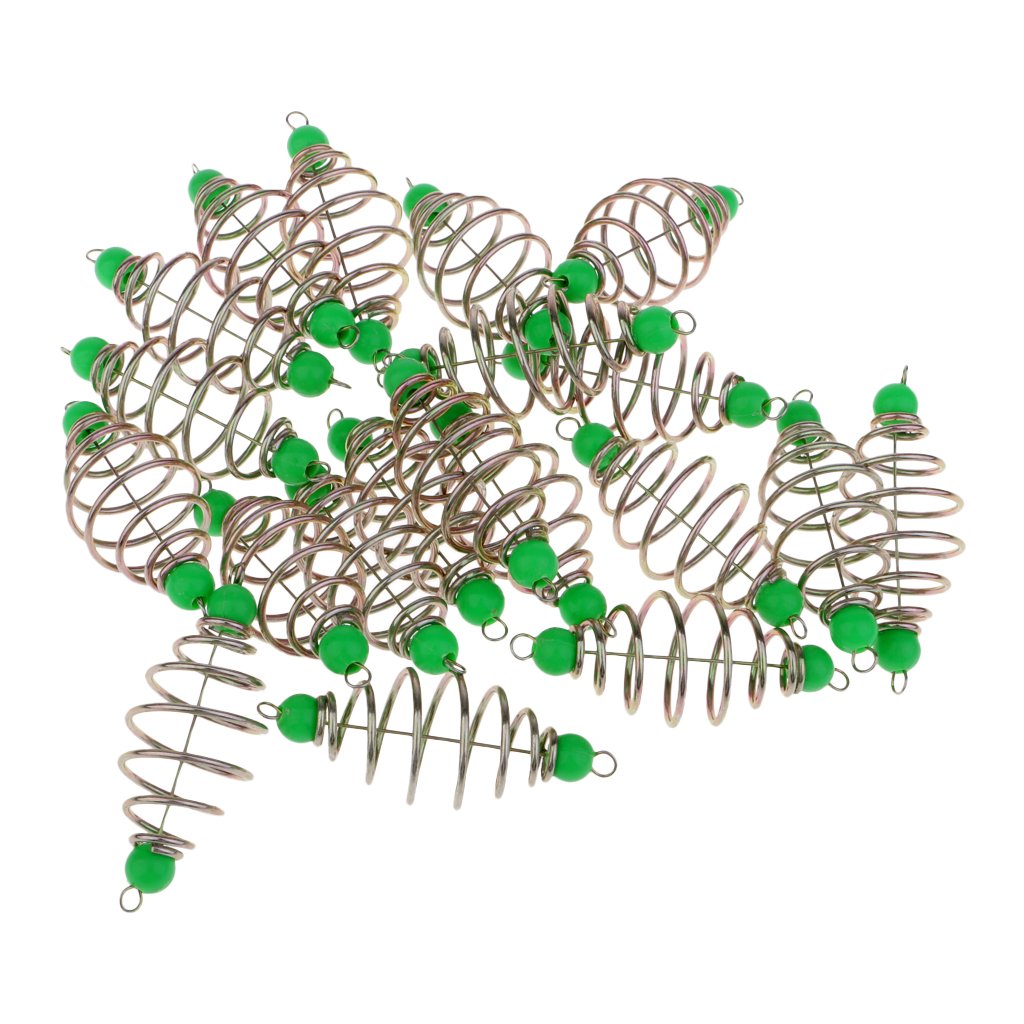 RNXRZANK 20pcs Inline Fishing Feeders for Carp and Baits Show, L
