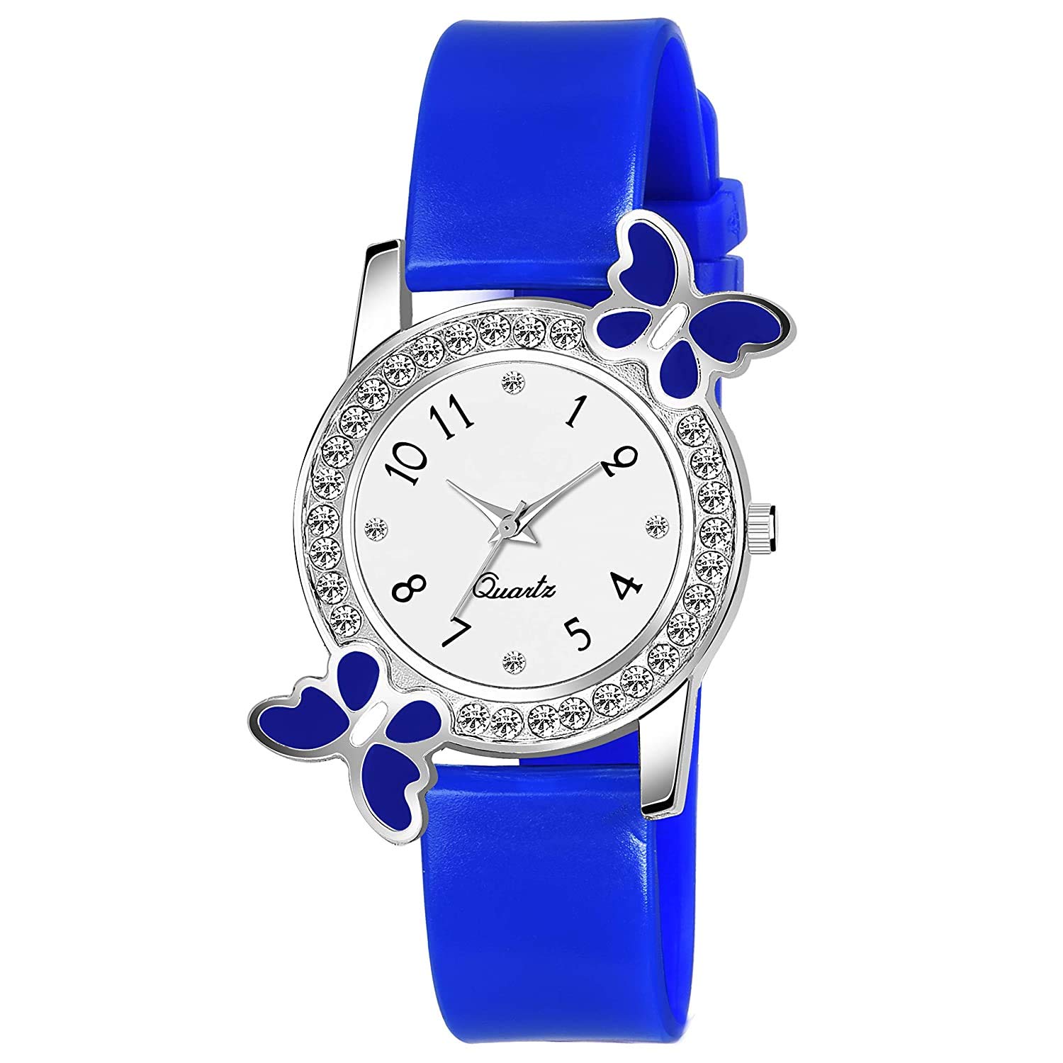 FEXME Analogue White Dial Multi Color Watch for Girls & Women (Blue) (B08P7X16QF) Amazon Price History, Amazon Price Tracker