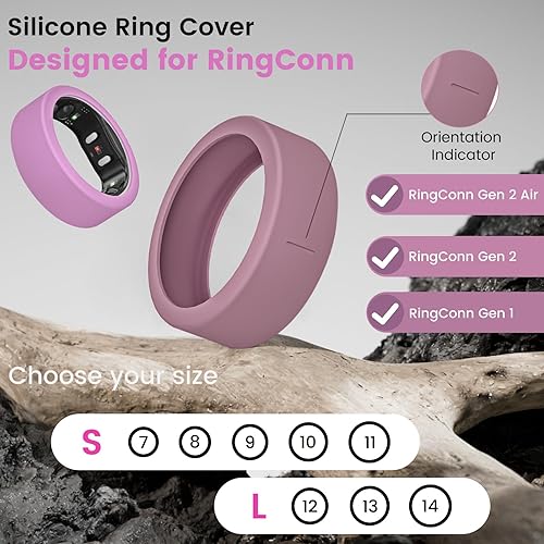 Miniatura 2 de Paquete de 3/6 fundas de anillo para RingConn Gen 2 Air, protector de anillo de silicona elástico para RingConn Gen 2/1, accesorios de