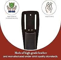 Vista 5 de Style n Craft Funda para cuchillos utilitarios, funda de cuero aceitado de grano completo, compatible con la mayoría de cuchillos de mango curvado