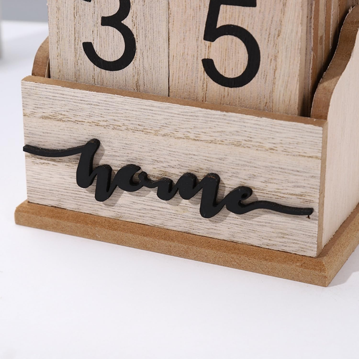 Perpetual Calendar Wooden Calendar Blocks Vintage Wood Block