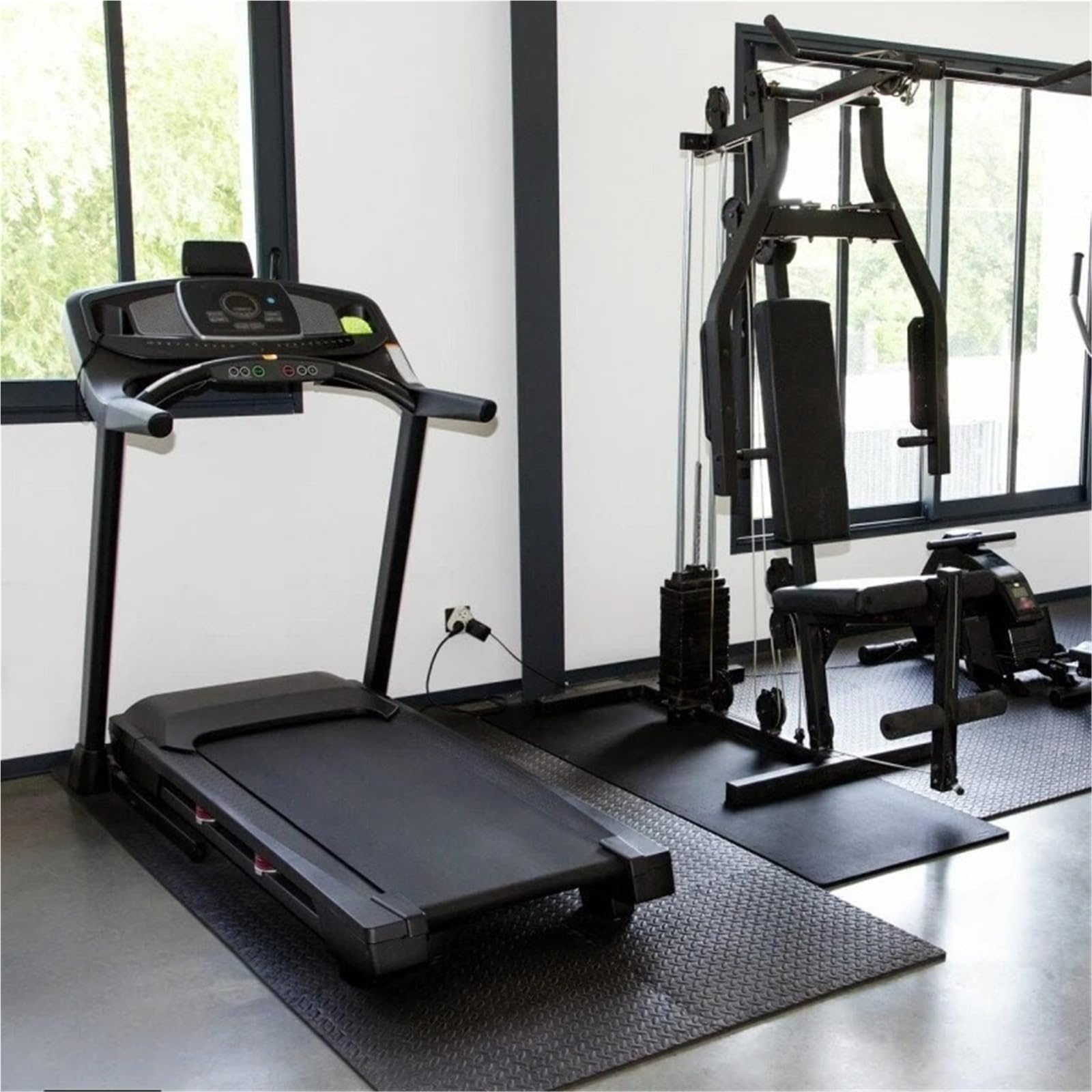 Tappeto Da Fitness A Puzzle Piastrelle ad incastro EVA da 60 cm Tappetini antiscivolo 8/12 pezzi for palestra domestica