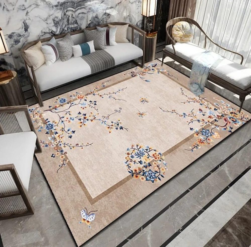 Tapis de salon artistique chambre à coucher tapis peluche doux table basse 80x160 SY278
