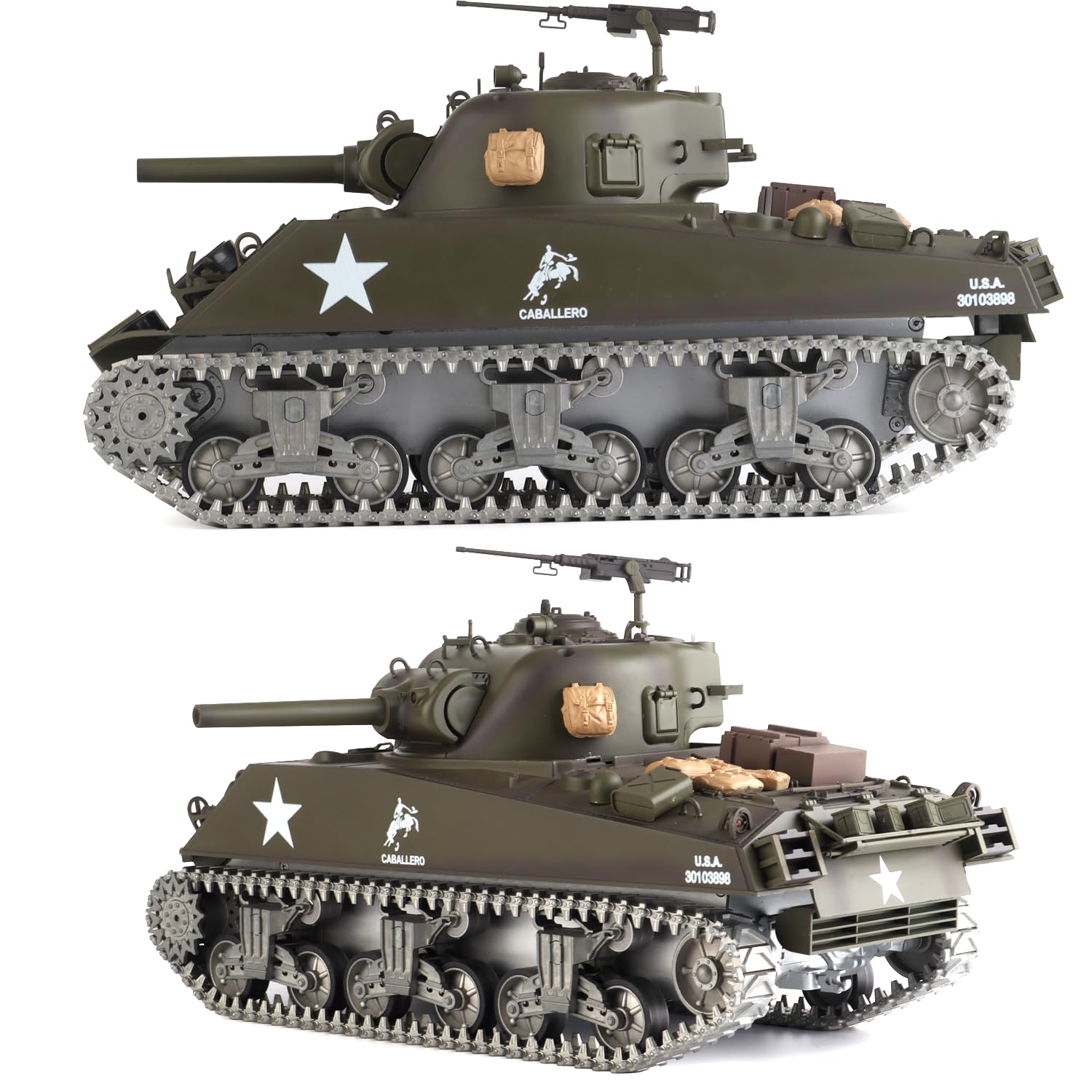 砲身リコイル&メタル版 ヘンロン1/16 U.S. M4A3 SHERMAN Amazon.com: Heng Long Modified Ver. rc Tanks 1/16 U.S. M4A3