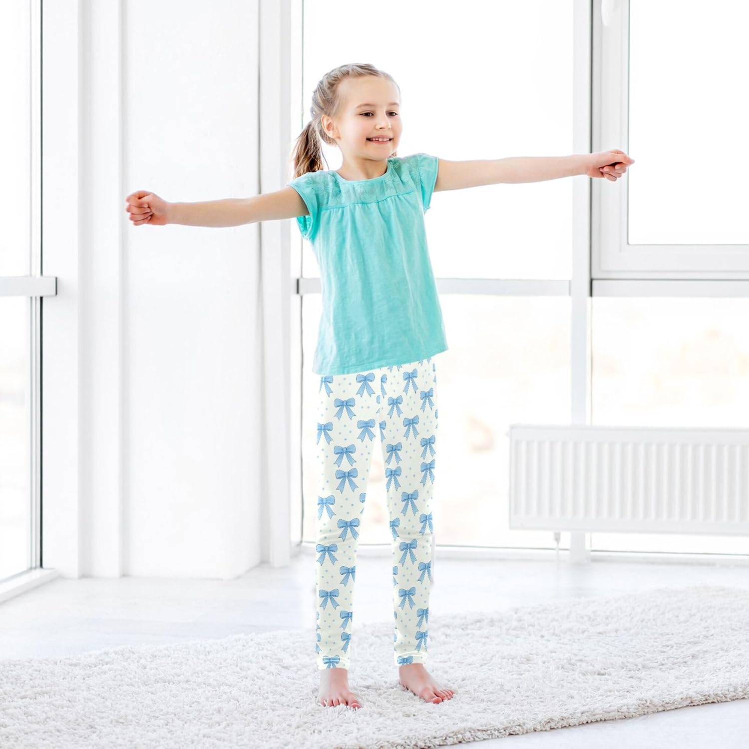 Girls Prints Leggings Yoga Pants Tights Trousers for Kids in 4T to 10 Years - Image 7