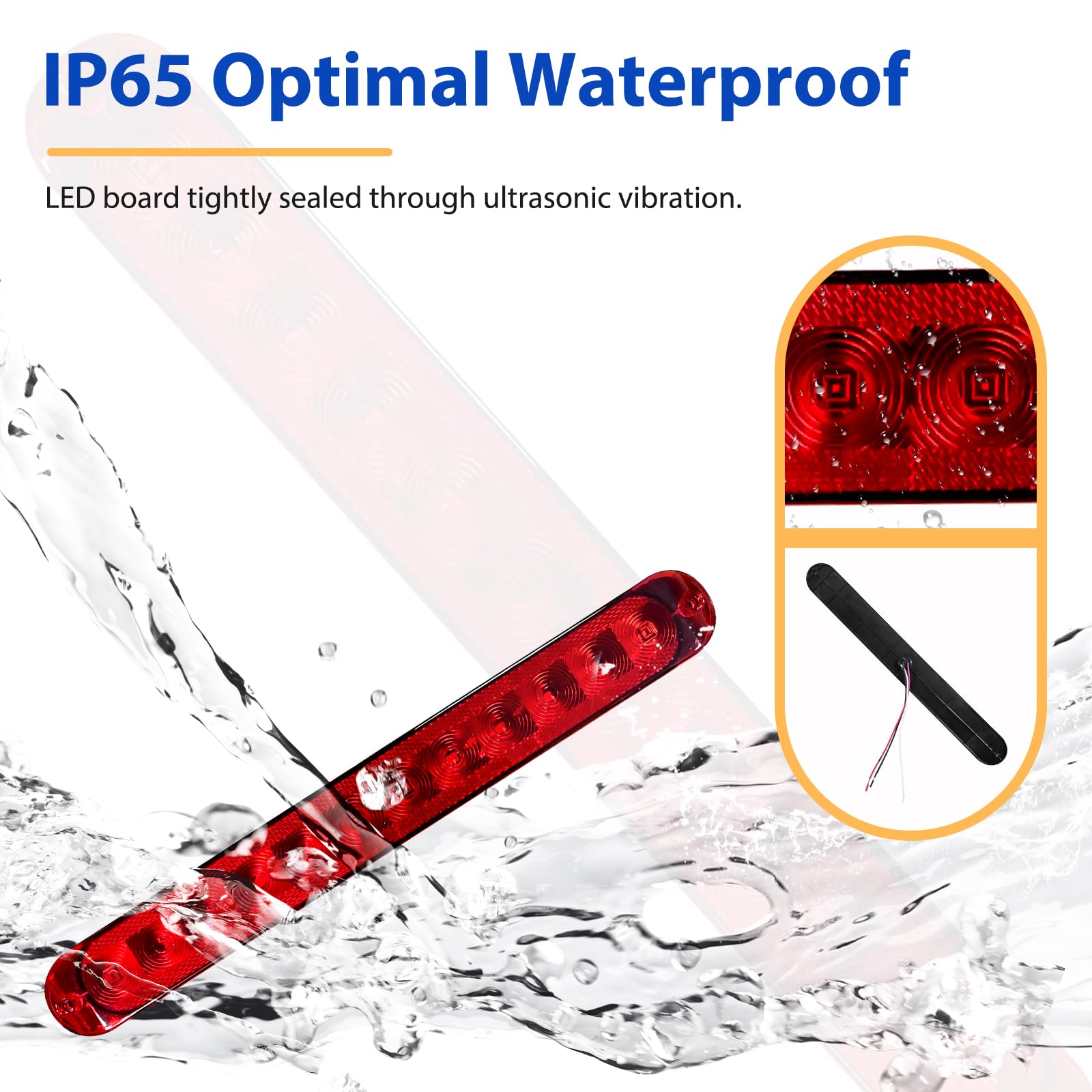 Amazon.com: Dream lighting 15 inch Red LED Trailer Light Bar