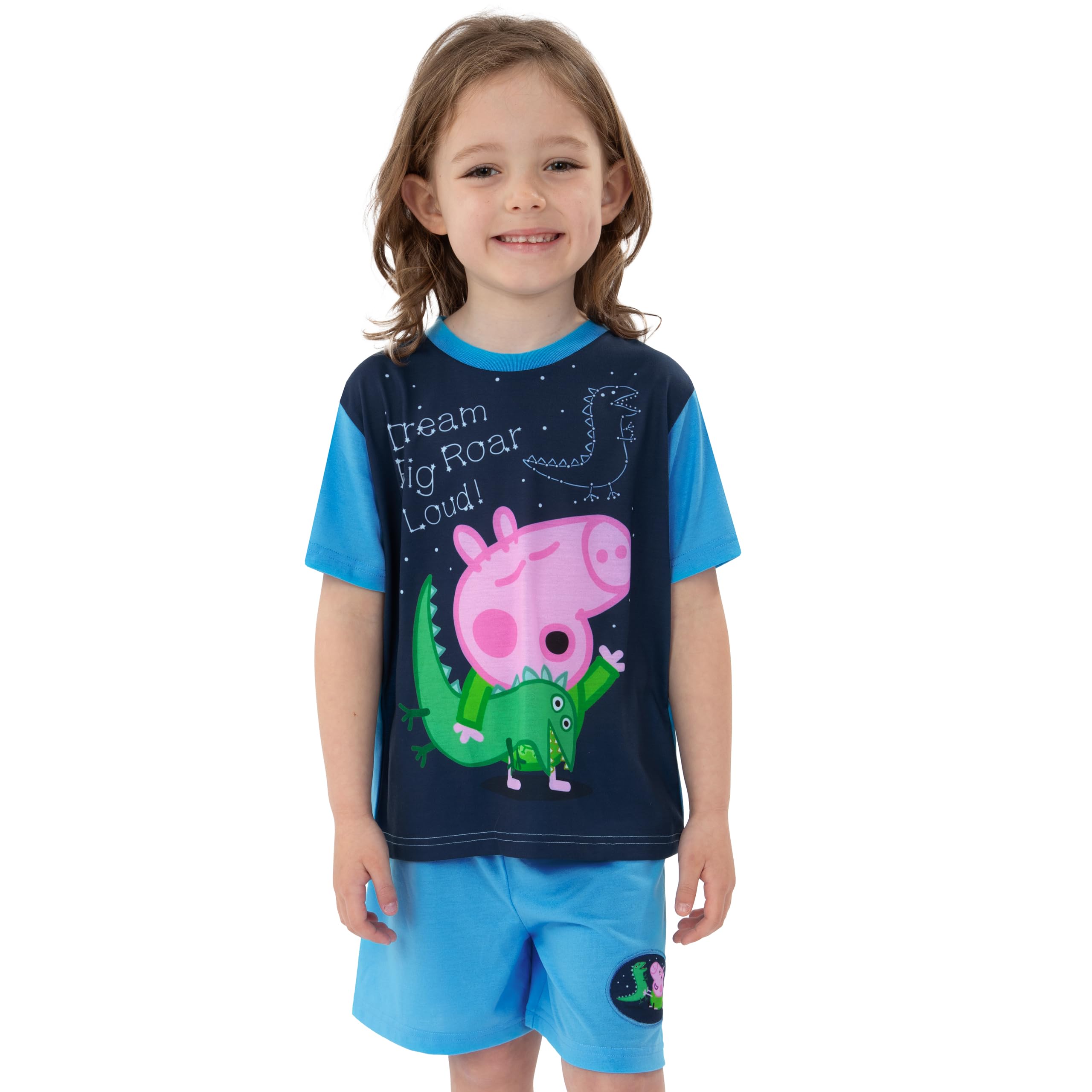 Peppa Pig Pyjamas, Schlafanzug Kurz Pyjama, George Pig Schlafanzug Jungen Set, Sommer Schlafanzüge Für Jungen