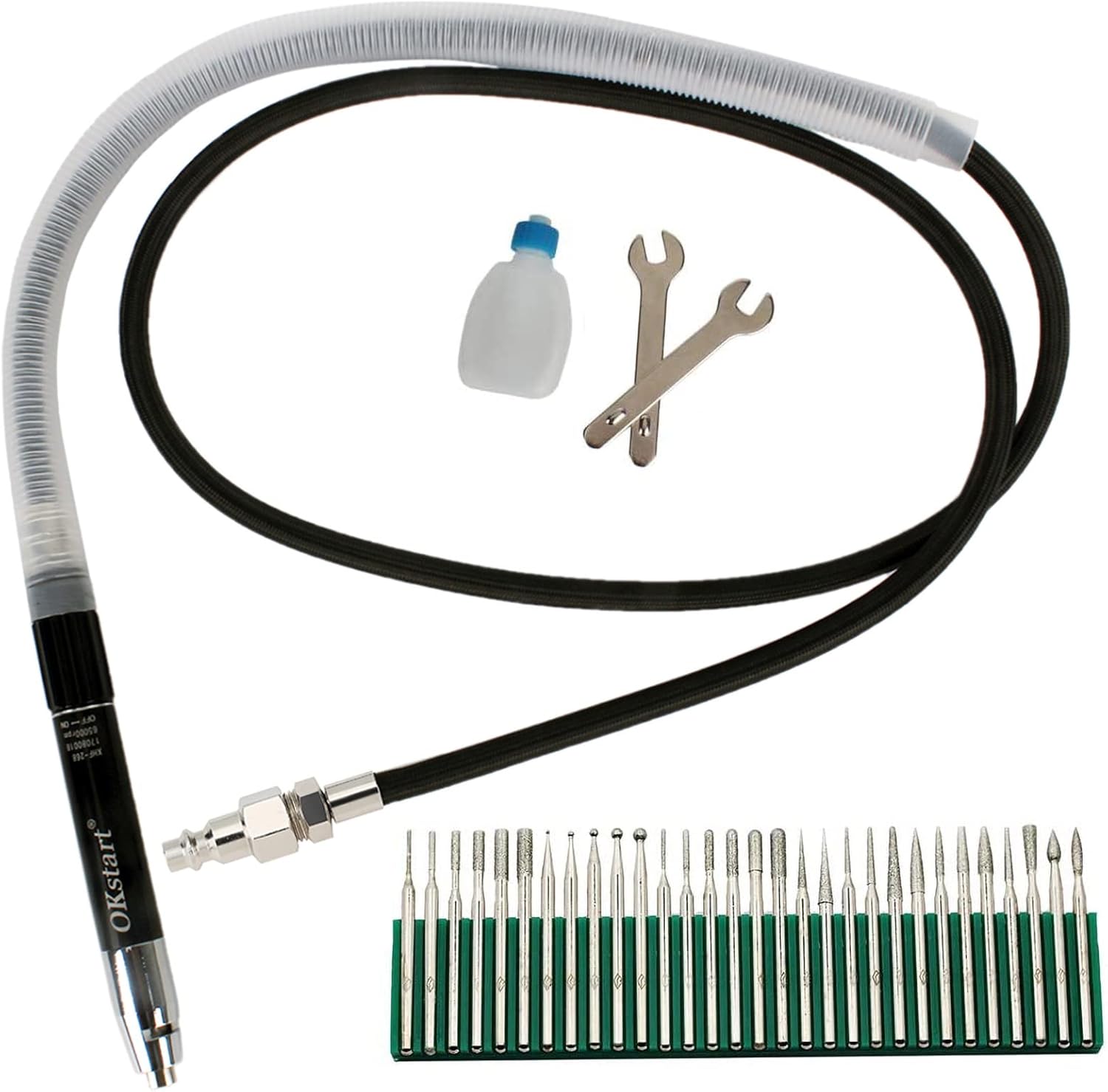 Valianto 1/8" Air Pencil Grinder with 65000 RPM Micro Airpowered Grinder Tools